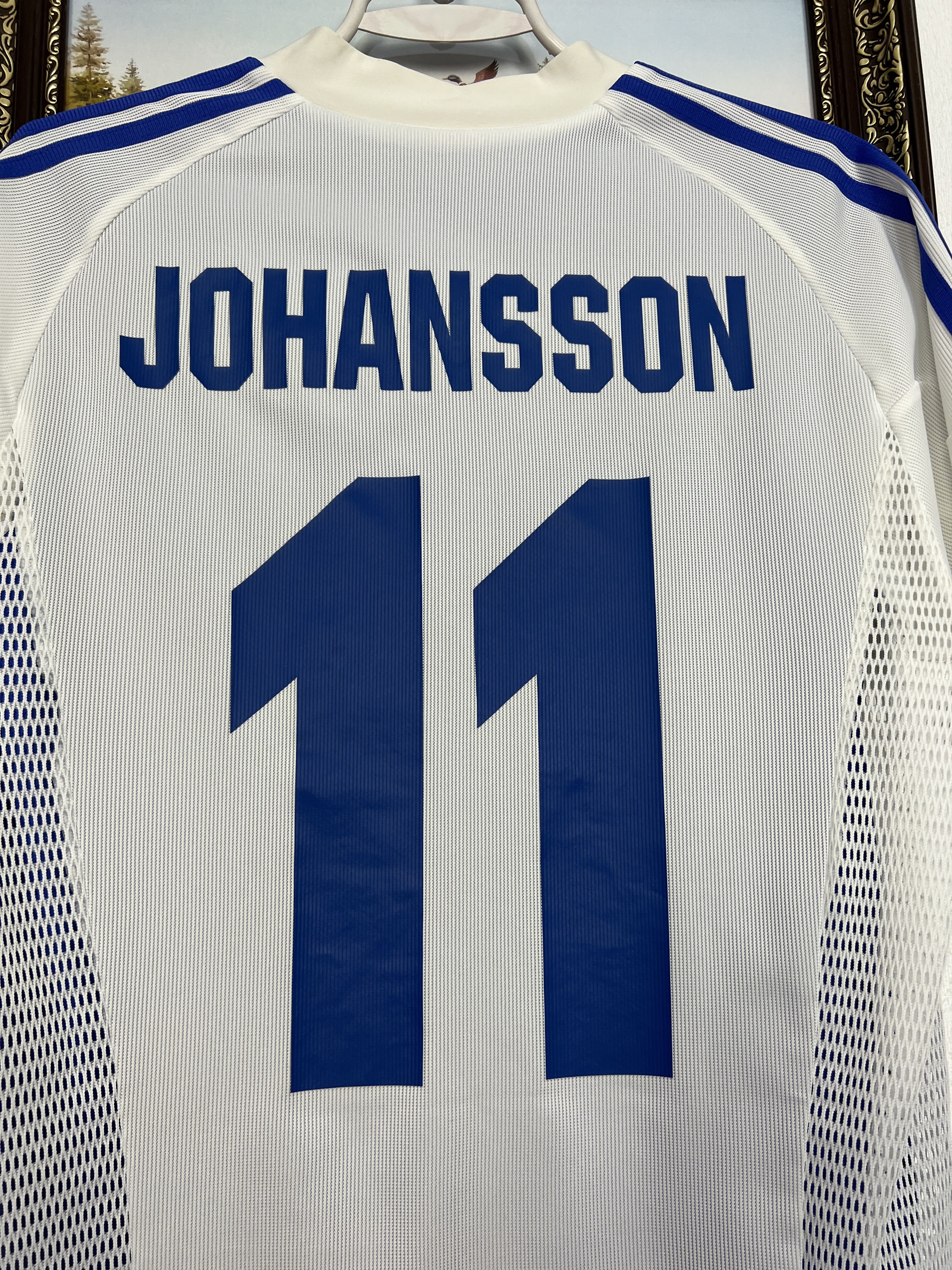 Adidas Finland football shirt Soccer #11 Johansson Jersey Trikot Size US S / EU 44-46 / 1 - 9 Thumbnail