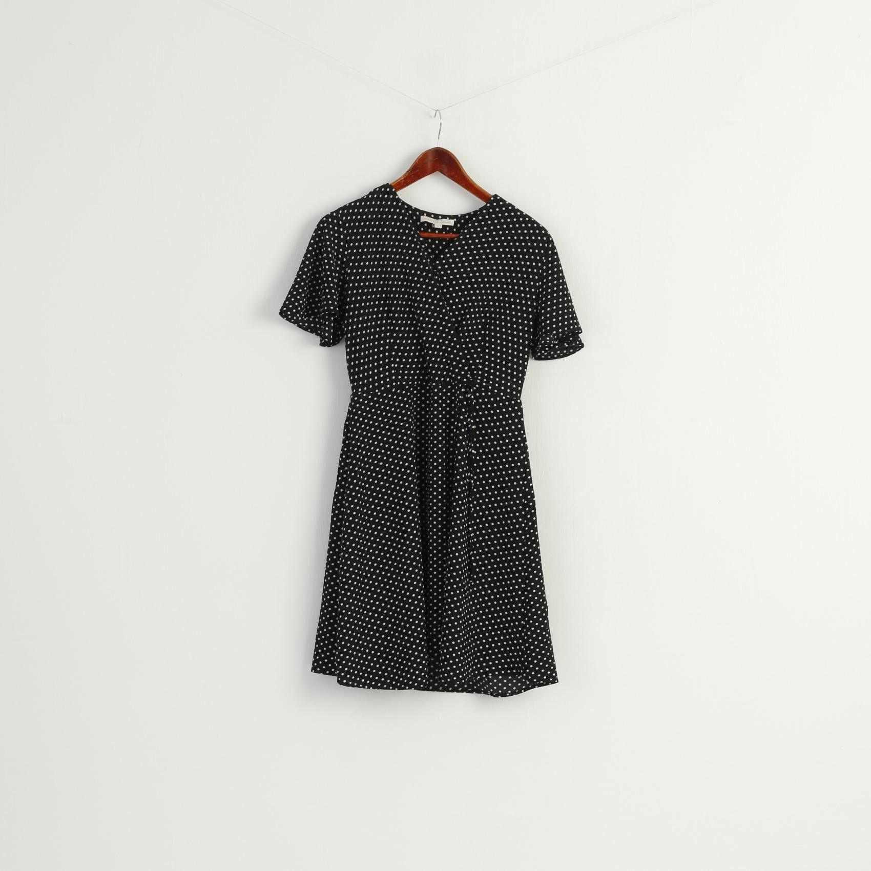 Vintage Monteau Los Angeles Women L (M) Mini Dress Black 7918 Size L / US 10 / IT 46 - 2 Thumbnail