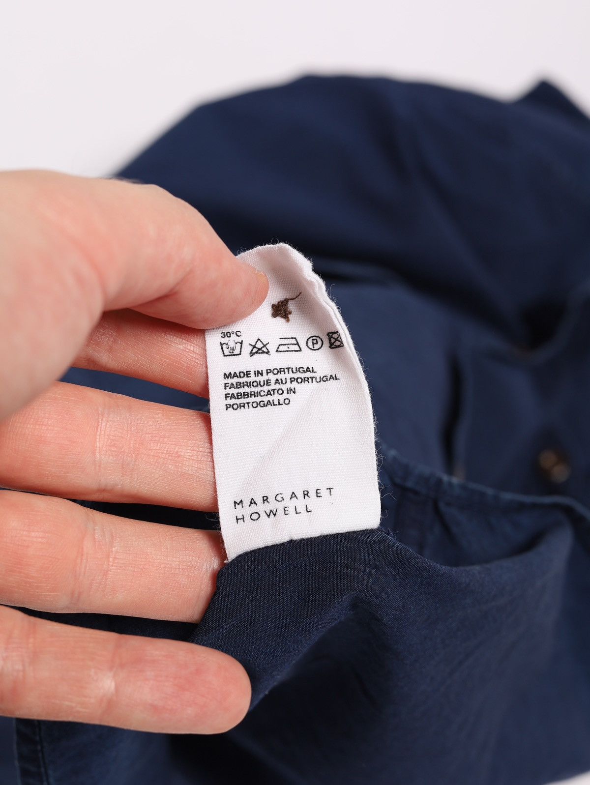 Margaret Howell MHL Margaret Howell Navy Blue Shirt Washed Cotton Denim Jean Size M / US 6-8 / IT 42-44 - 11 Thumbnail