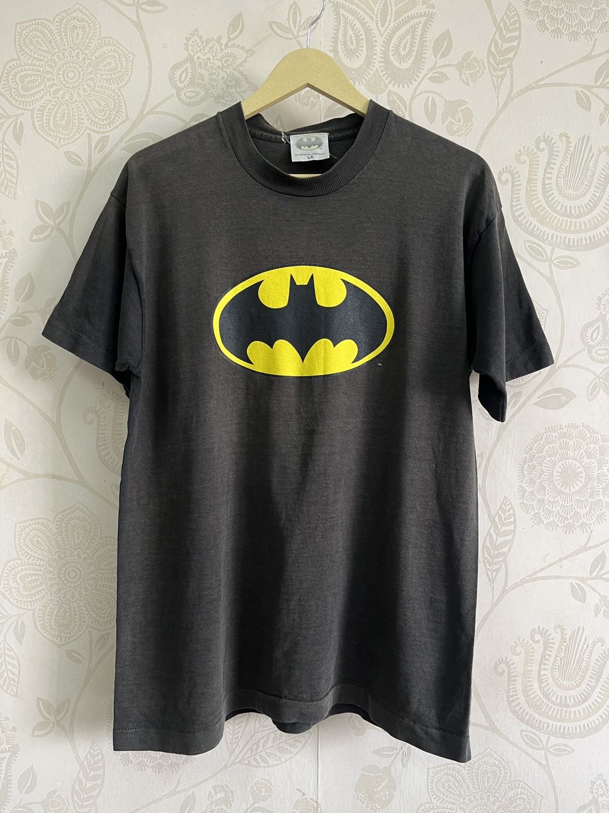 Faded Black Vintage Batman Single Stitch TShirt 1997