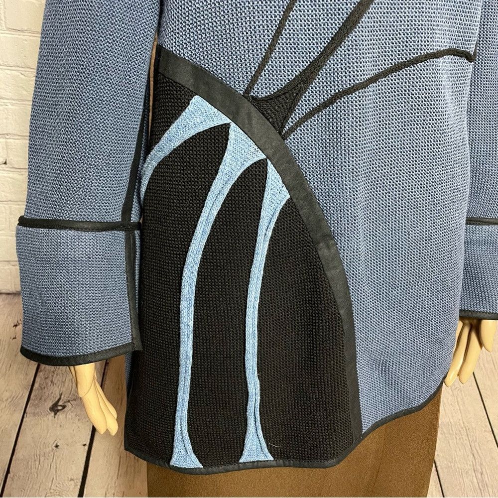 Other New Jaskar Sweater Blue Black Cotton Blend European Sweater Size L / US 10 / IT 46 - 3 Thumbnail
