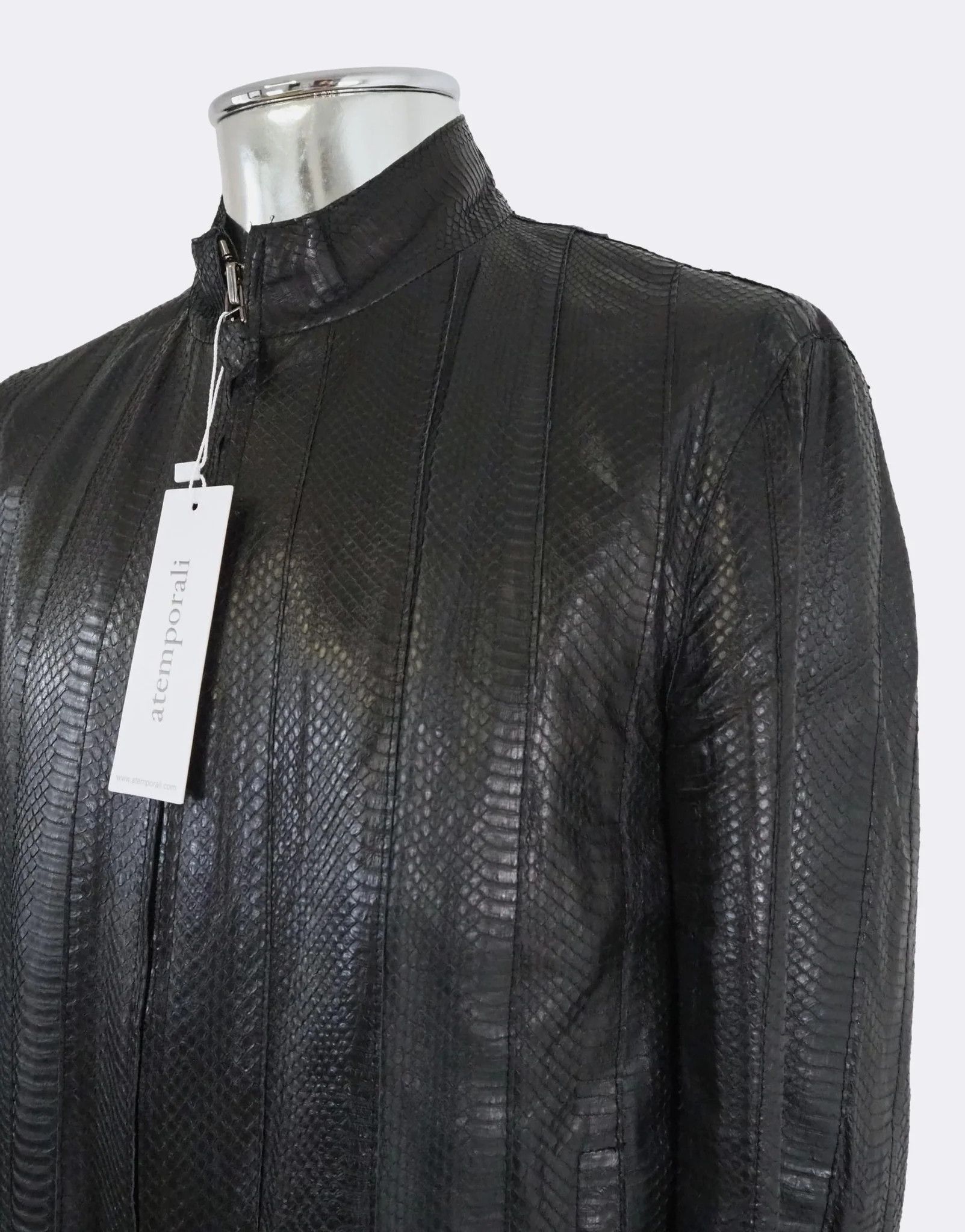 Hugo Boss Hugo Boss Black Snakeskin Leather Jacket $3950 Size US M / EU 48-50 / 2 - 10 Thumbnail