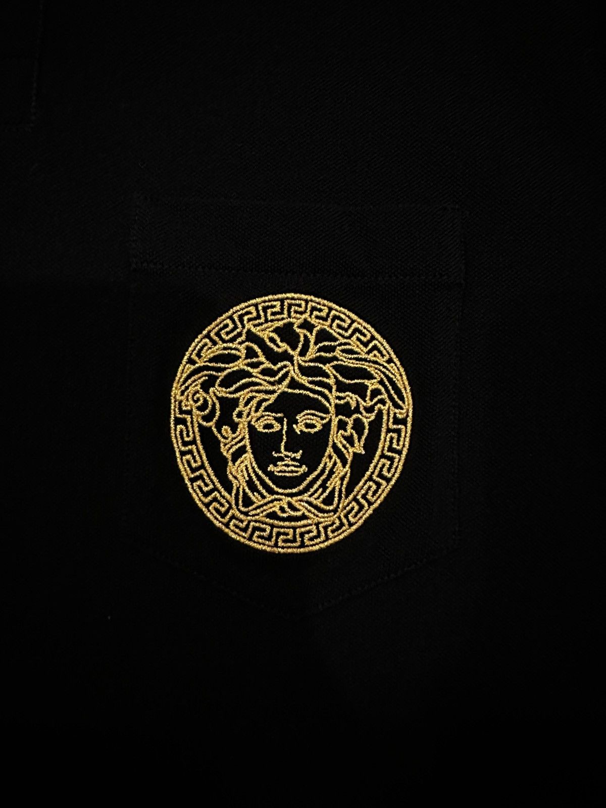 Versace Versace Black and Gold Polo Shirt Size US XS / EU 42 / 0 - 3 Thumbnail