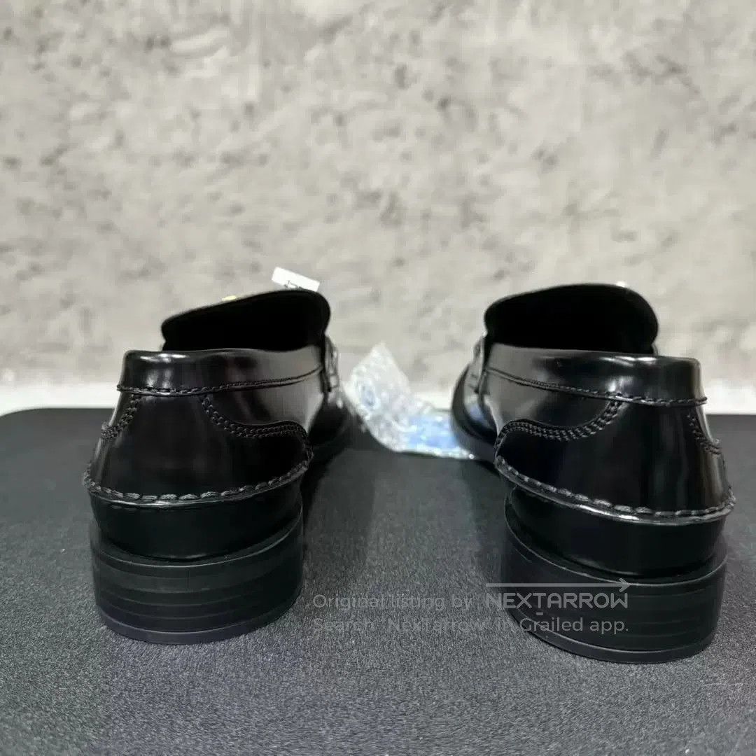 Prada prada black leather loafers size 38. Size US 7.5 / IT 37.5 - 3 Thumbnail