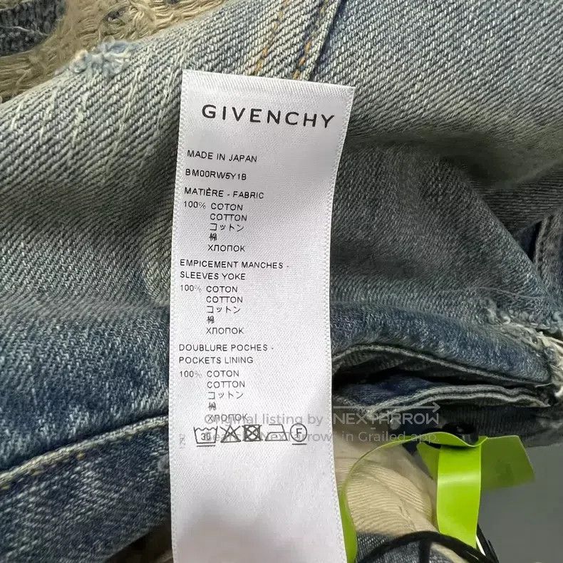 Givenchy Givenchy Distressed Washed Denim Jacket M Size US M / EU 48-50 / 2 - 4 Thumbnail