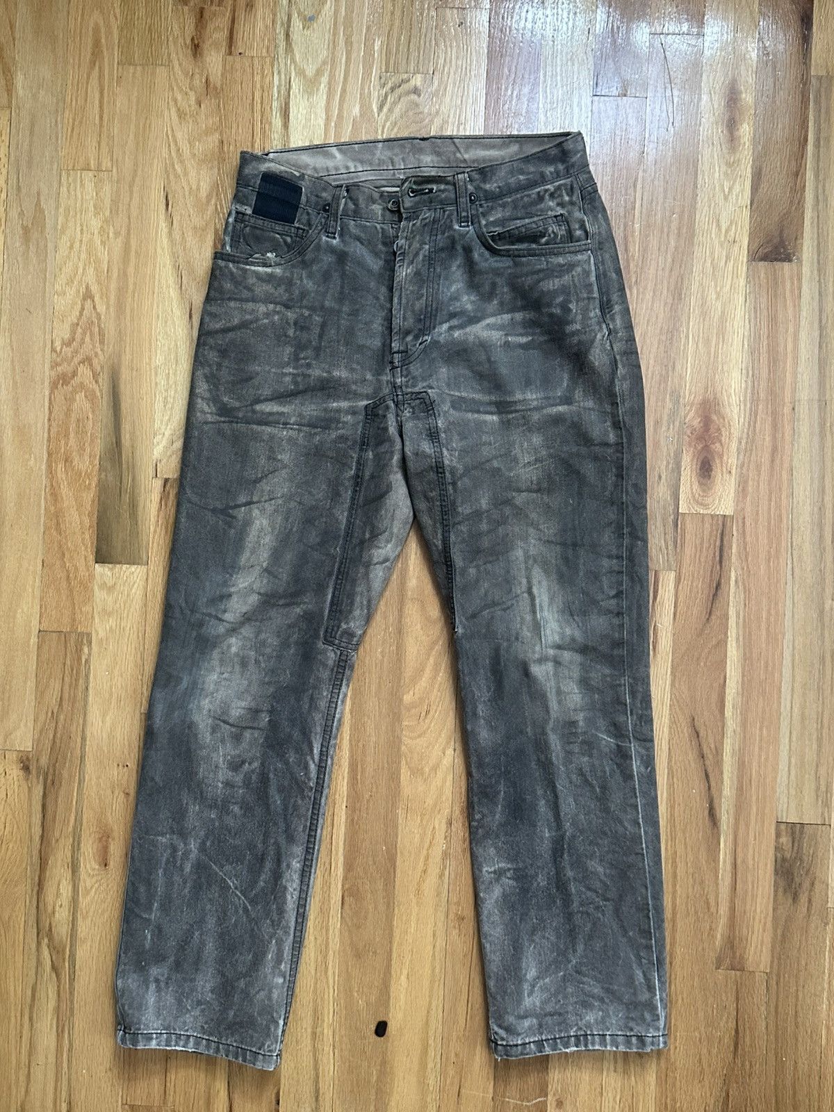 Rick Owens Rick Owens SLAB Burnt Denim Size US 28 / EU 44 - 1 Thumbnail
