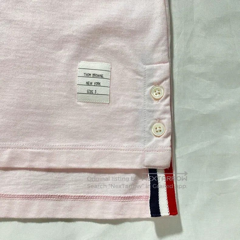Thom Browne Thom Browne Cotton Crewneck Short-Sleeve T-Shirt Size US L / EU 52-54 / 3 - 4 Thumbnail