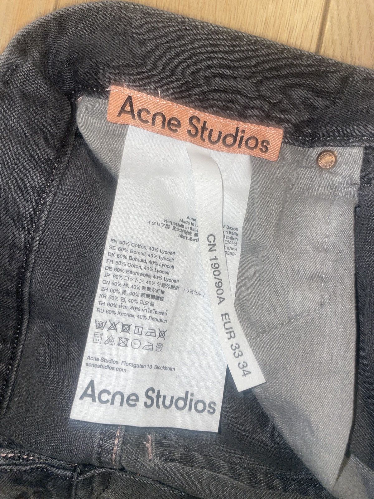 Acne Studios Acne Studios 2021M Jeans Anthracite Size US 33 - 5 Thumbnail
