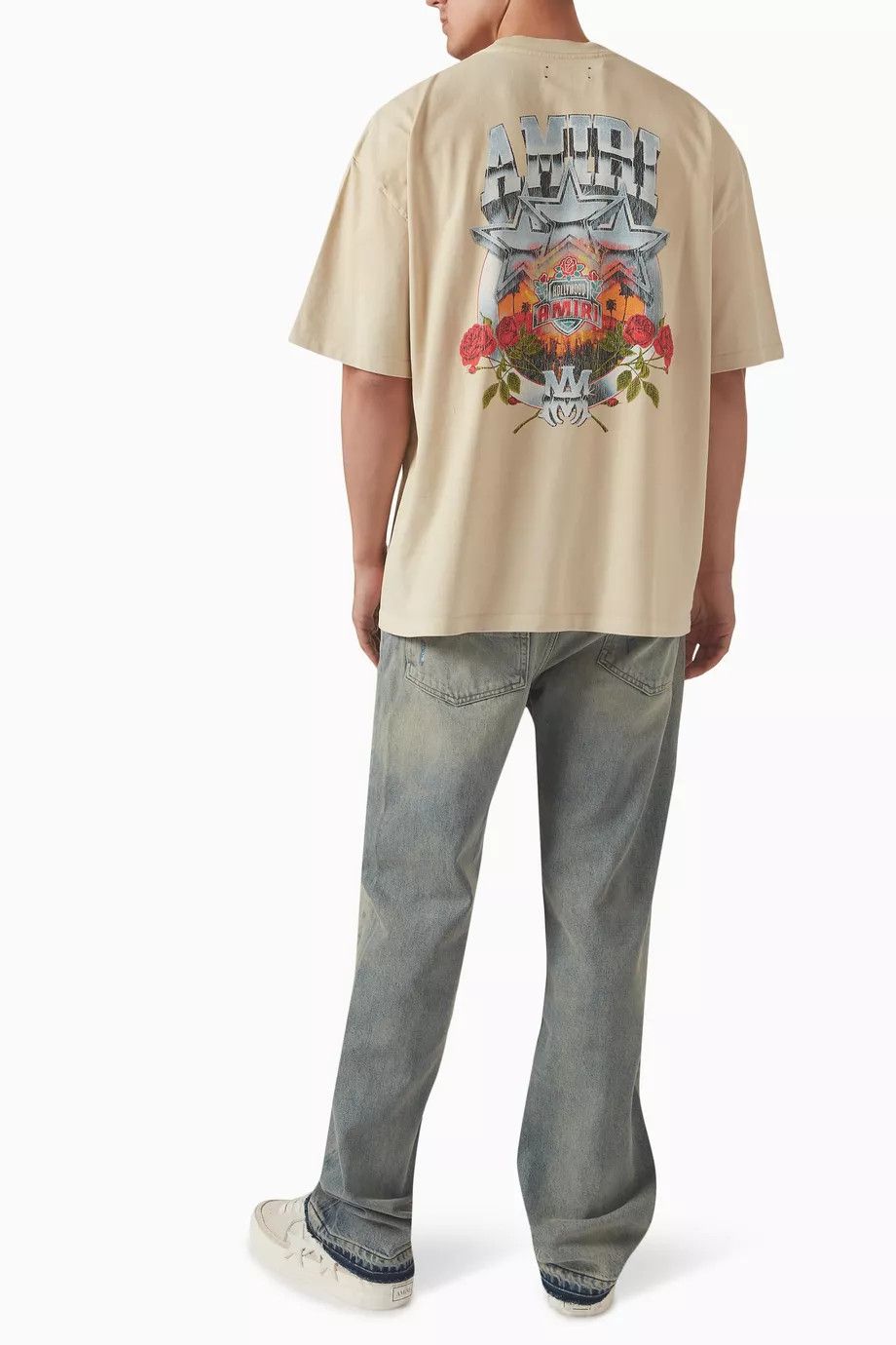 Amiri o1s1wg110326 Championship Logo T-Shirt in Beige Size US L / EU 52-54 / 3 - 2 Thumbnail