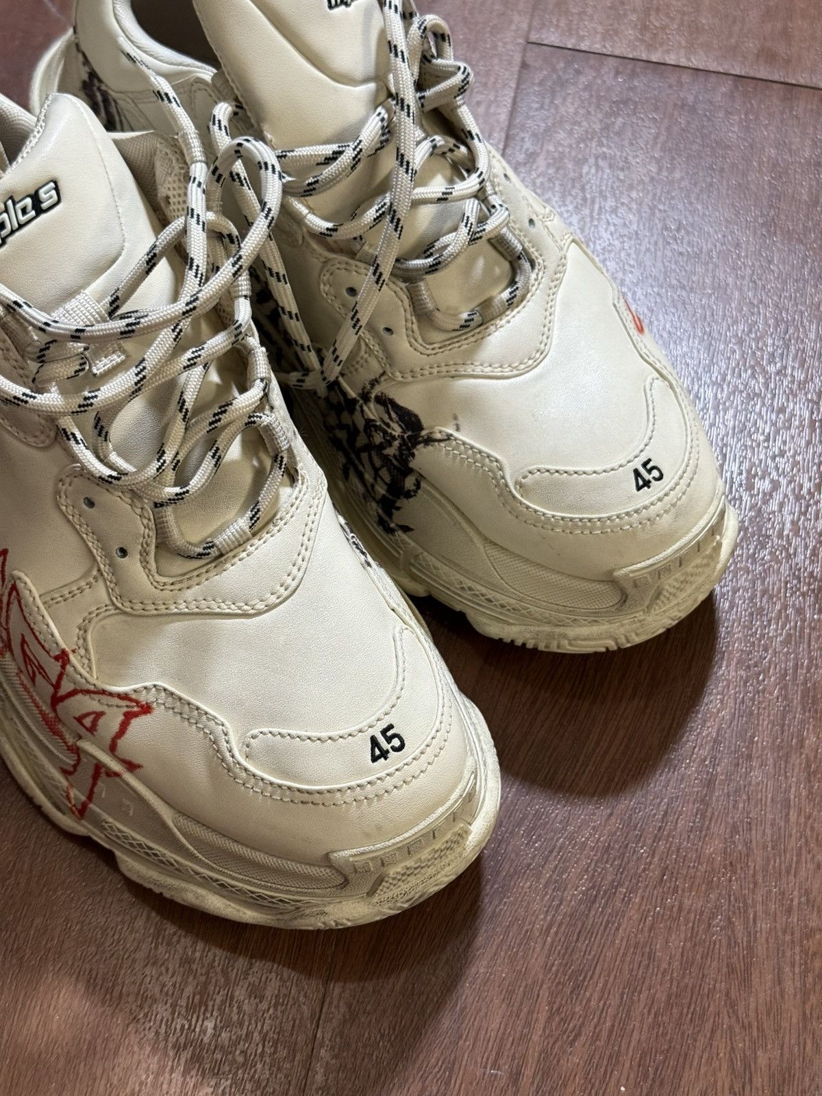 Balenciaga Balenciaga Triple S Diy Metal Shoes size 45 Size US 12 / EU 45 - 4 Thumbnail