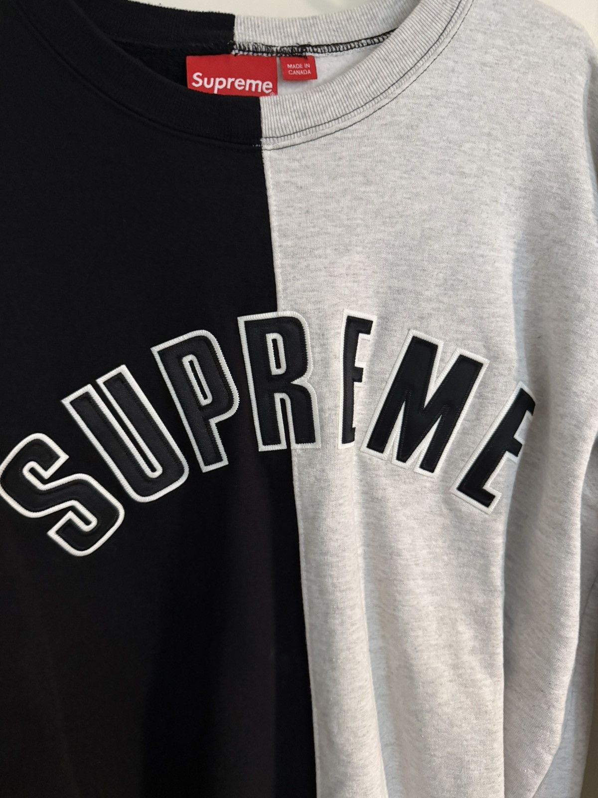 Supreme Supreme Split Two Tone Crewneck Size US L / EU 52-54 / 3 - 2 Thumbnail