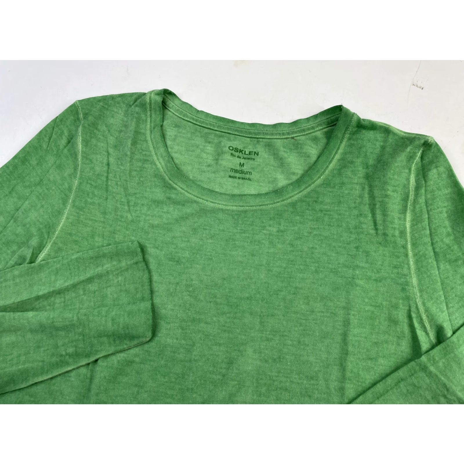 Osklen VINTAGE Osklen T-Shirt Womens Long Sleeve Green Lightweight Knit Size M Size M / US 6-8 / IT 42-44 - 2 Thumbnail