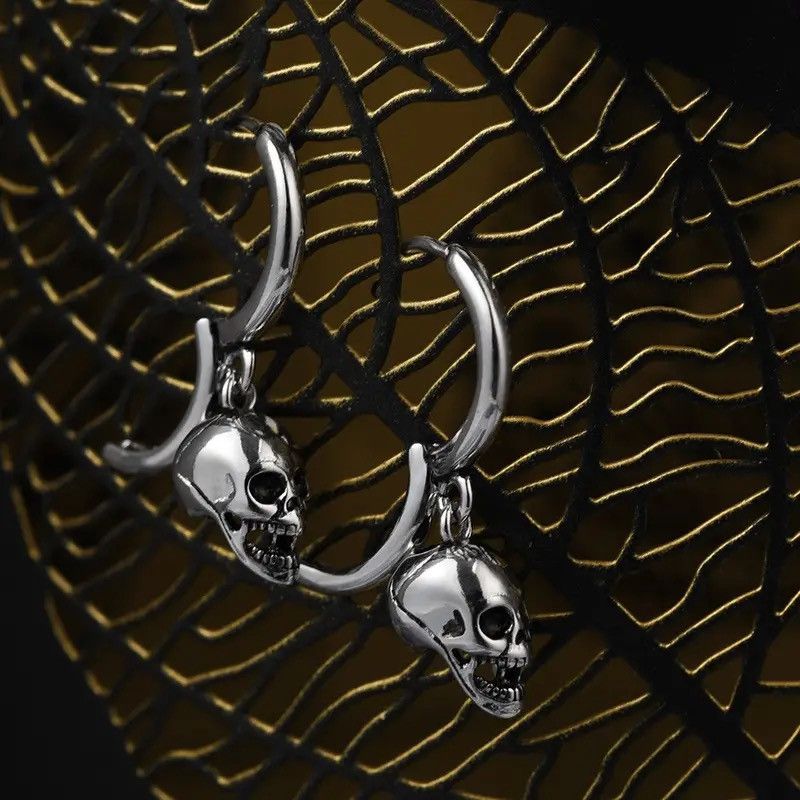 Jewelry × Vintage New Vintage Skull Earrings Size ONE SIZE - 4 Thumbnail
