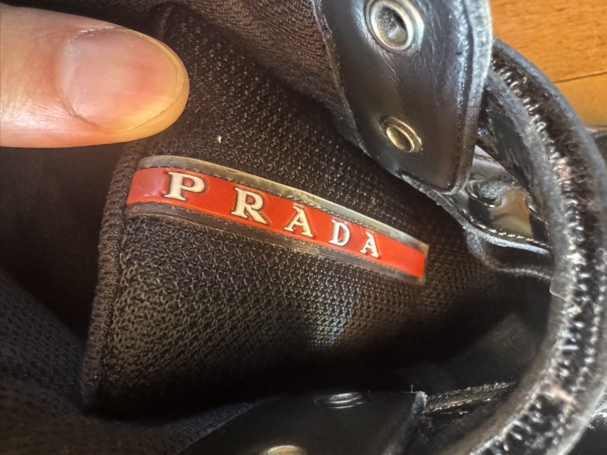 Prada Prada America’s Cup High Top Patent Leather Size US 12 / EU 45 - 6 Thumbnail