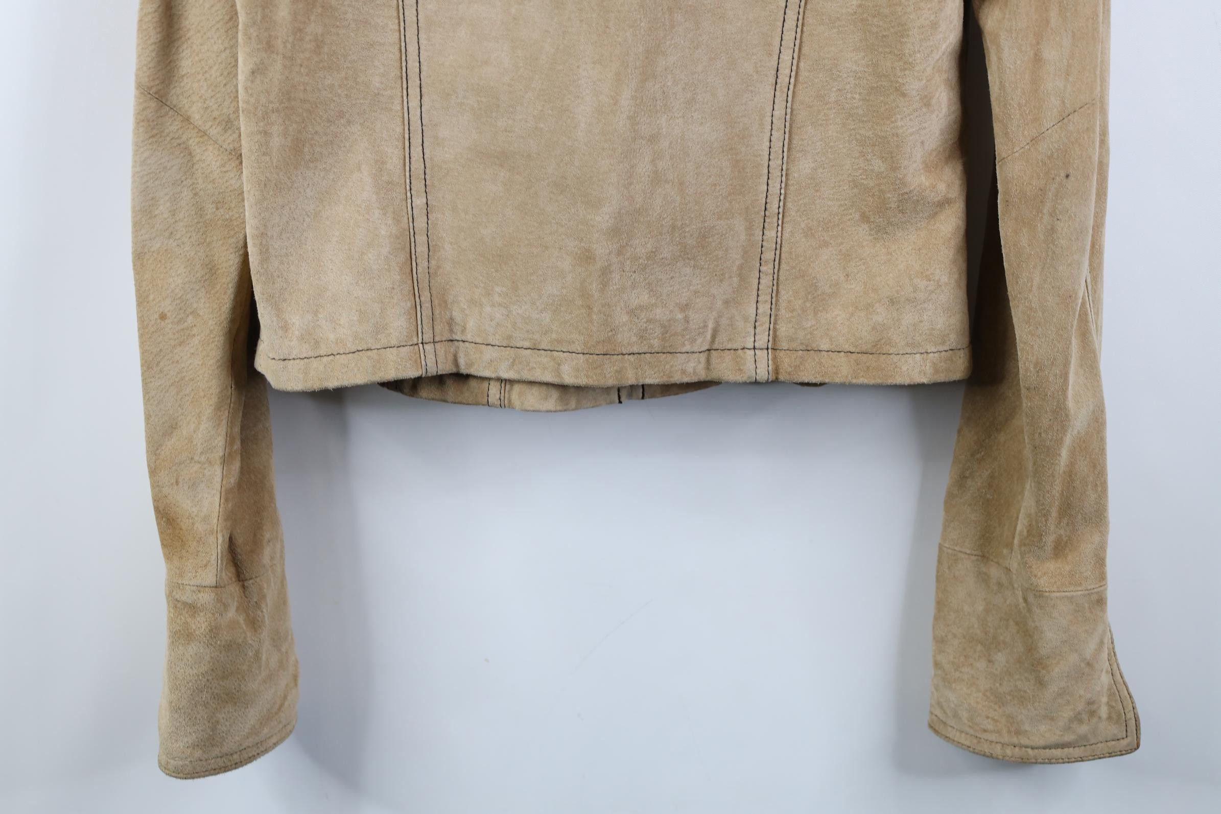 Vintage Vintage 90s Streetwear Babydoll Suede Leather Jacket Size M / US 6-8 / IT 42-44 - 16 Thumbnail