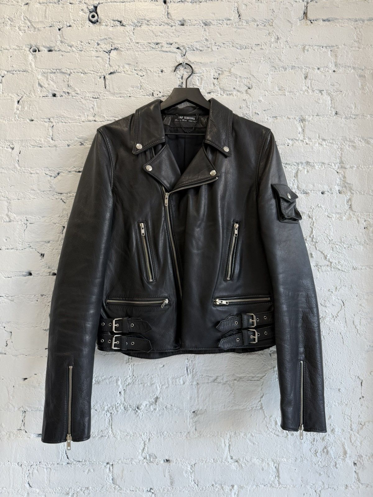 Raf Simons A/W 1998-99 RAF SIMONS ‘JOY DIVISION BLANK’ LEATHER JACKET Size US L / EU 52-54 / 3 - 1 Thumbnail