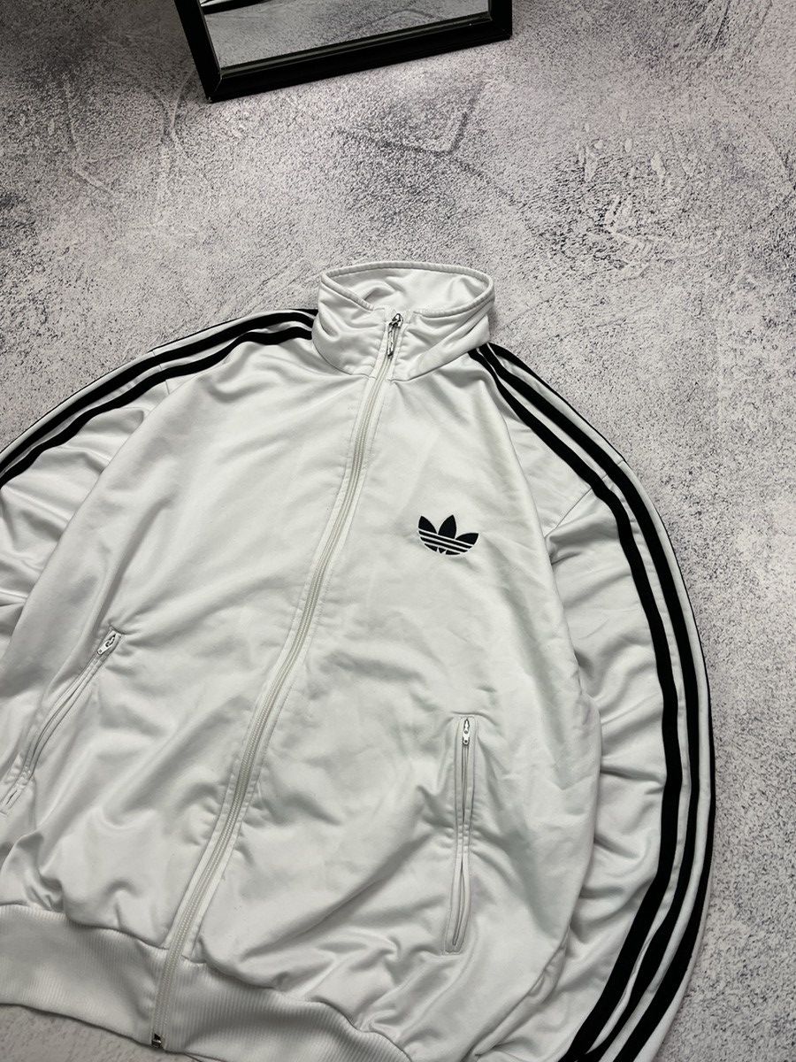 Adidas Vintage 00’s Adidas Track Jacket Striped Y2K White Rare Hype Size US L / EU 52-54 / 3 - 4 Thumbnail