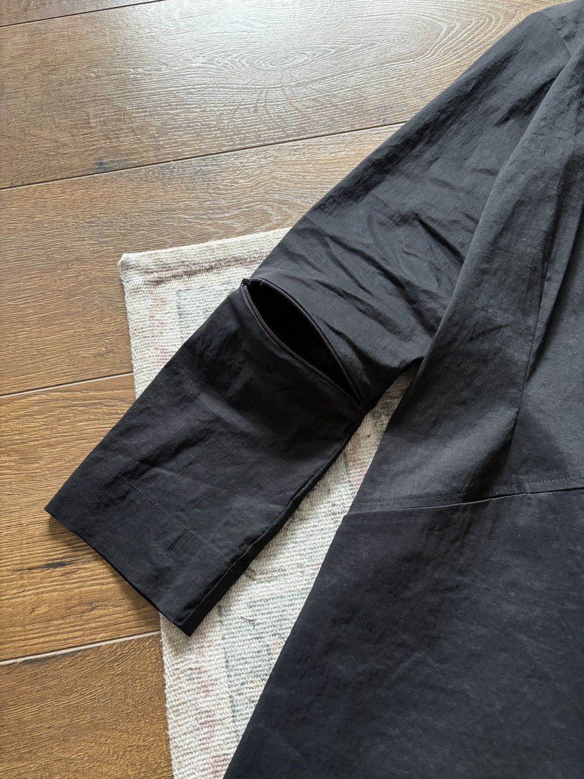 Other Yukai Black Minimal Long Coat Y2K Designer Avant Garde Size M / US 6-8 / IT 42-44 - 5 Thumbnail