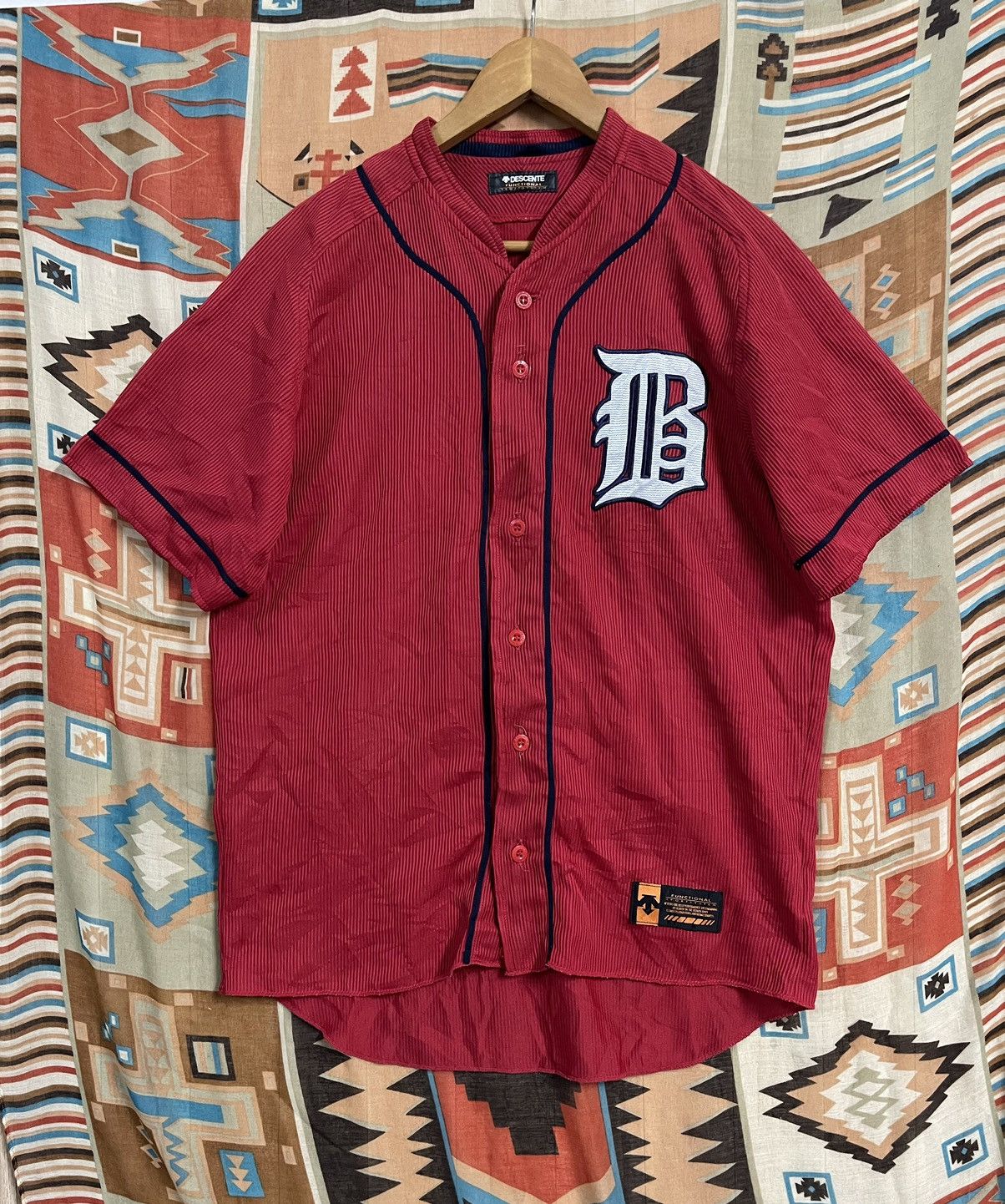 Descente × Japanese Brand × Sports Specialties Vintage 80’s Baseball Jersey J League Japan XL by Descente Size US XL / EU 56 / 4 - 1 Thumbnail
