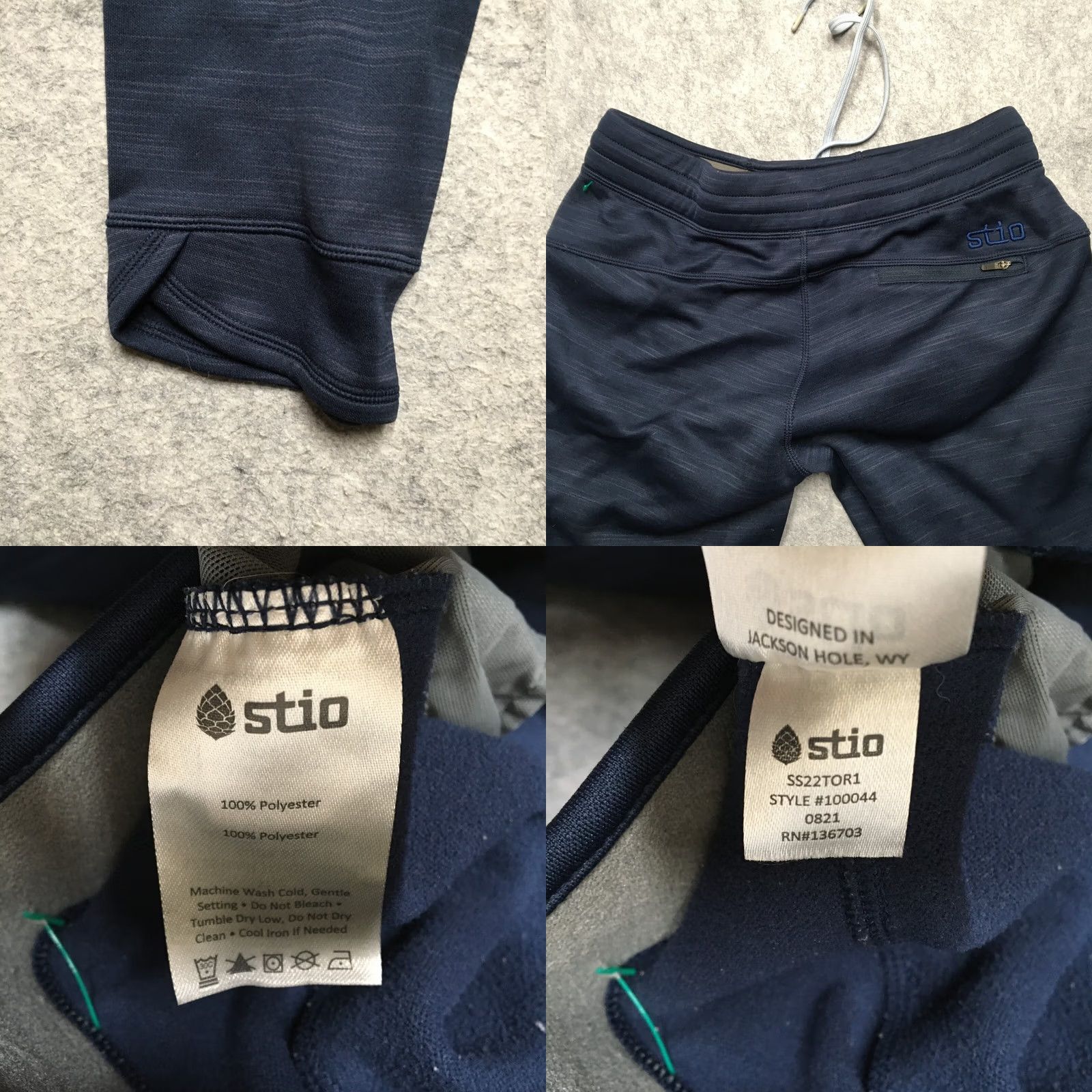 Vintage Stio Gannett Peak Fleece Jogger Pants Womens Small S Navy Blue Performance Hike ZIP-UPC: N/A Size 28" / US 6 / IT 42 - 8 Thumbnail