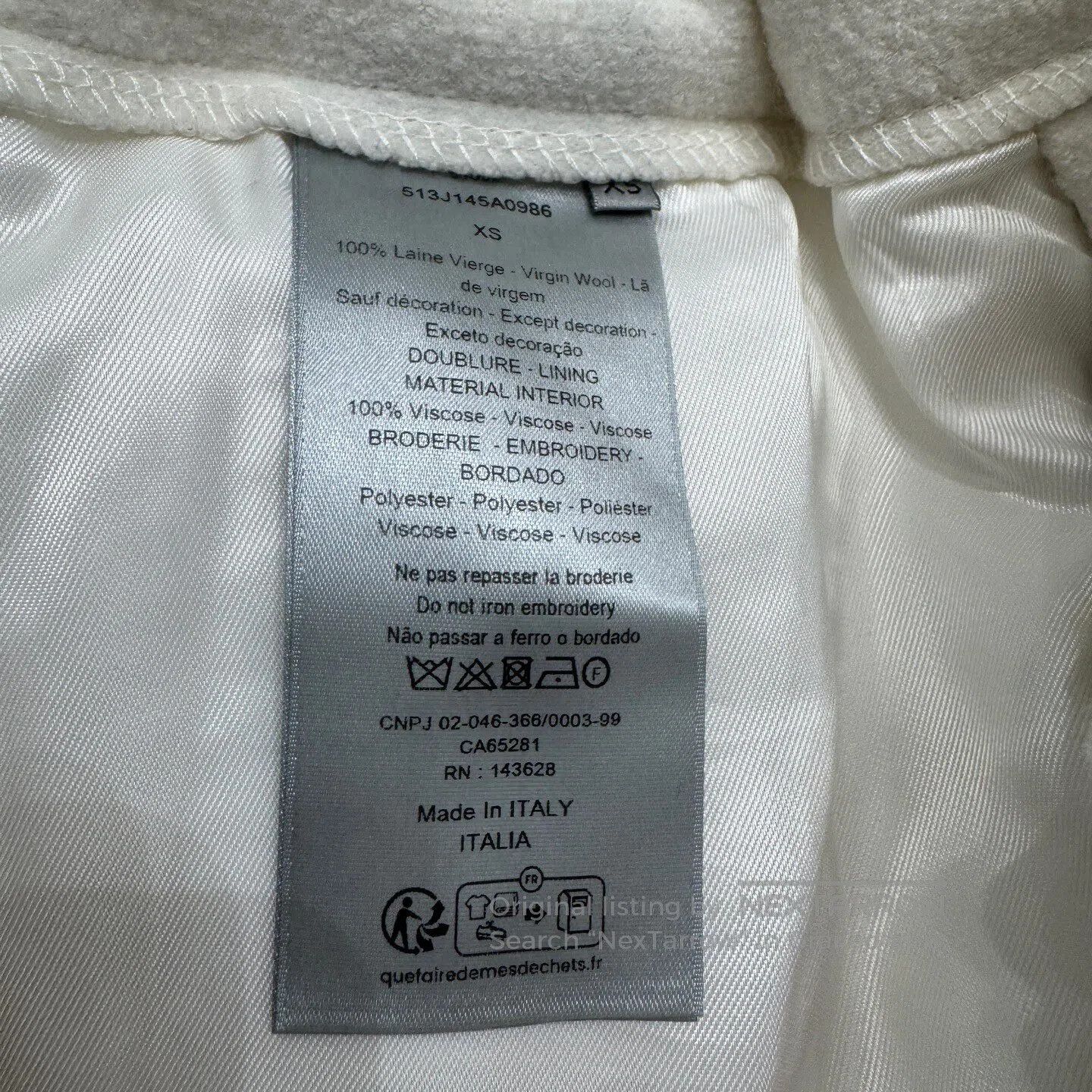 Dior Dior sizexs Woolen casual pants| Size 24" / US 00 / IT 34 - 5 Thumbnail