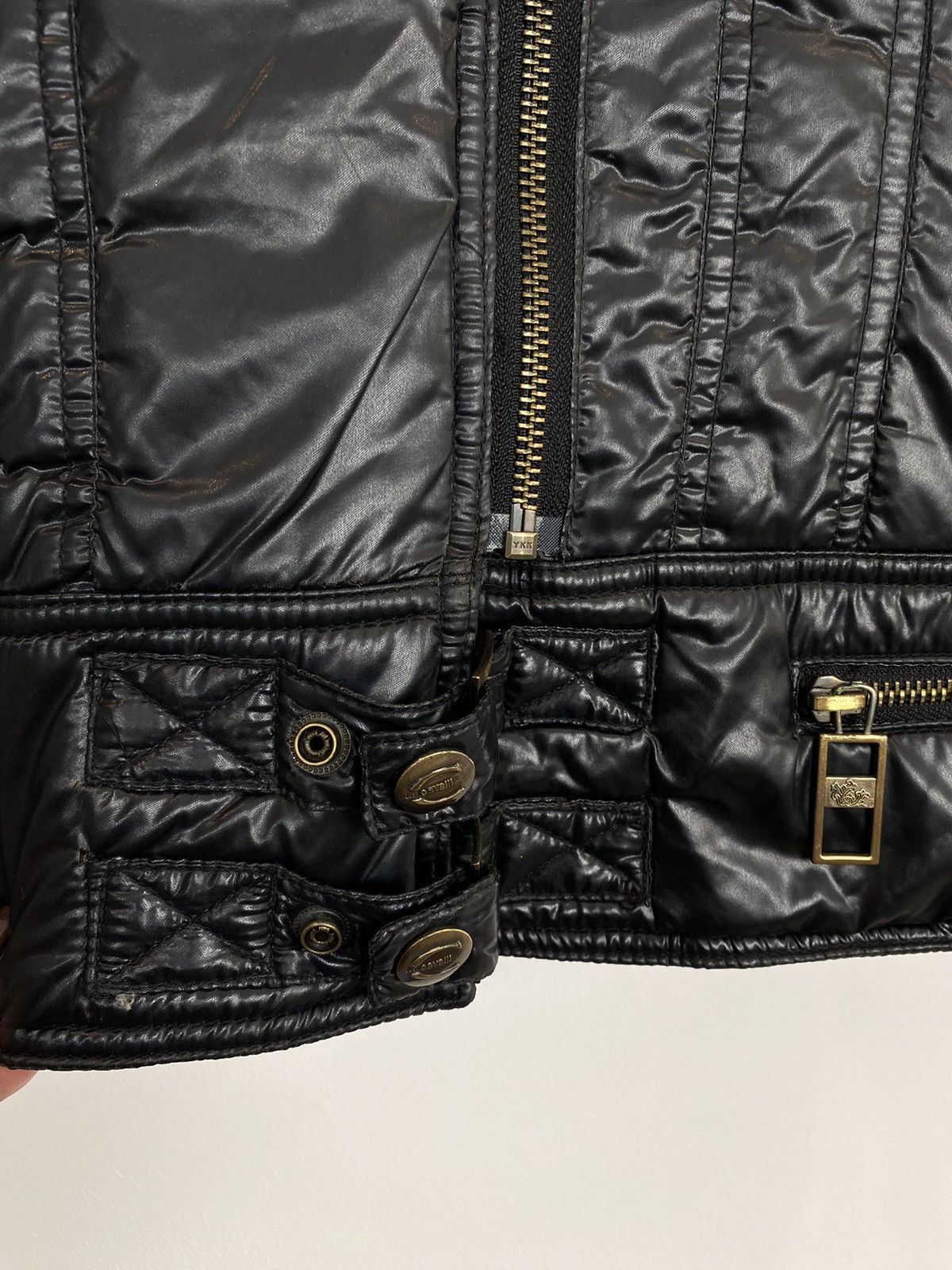 Just Cavalli Vintage Just Cavalli Multi Zip Puffer Biker Jacket Leopard Size S / US 4 / IT 40 - 4 Thumbnail