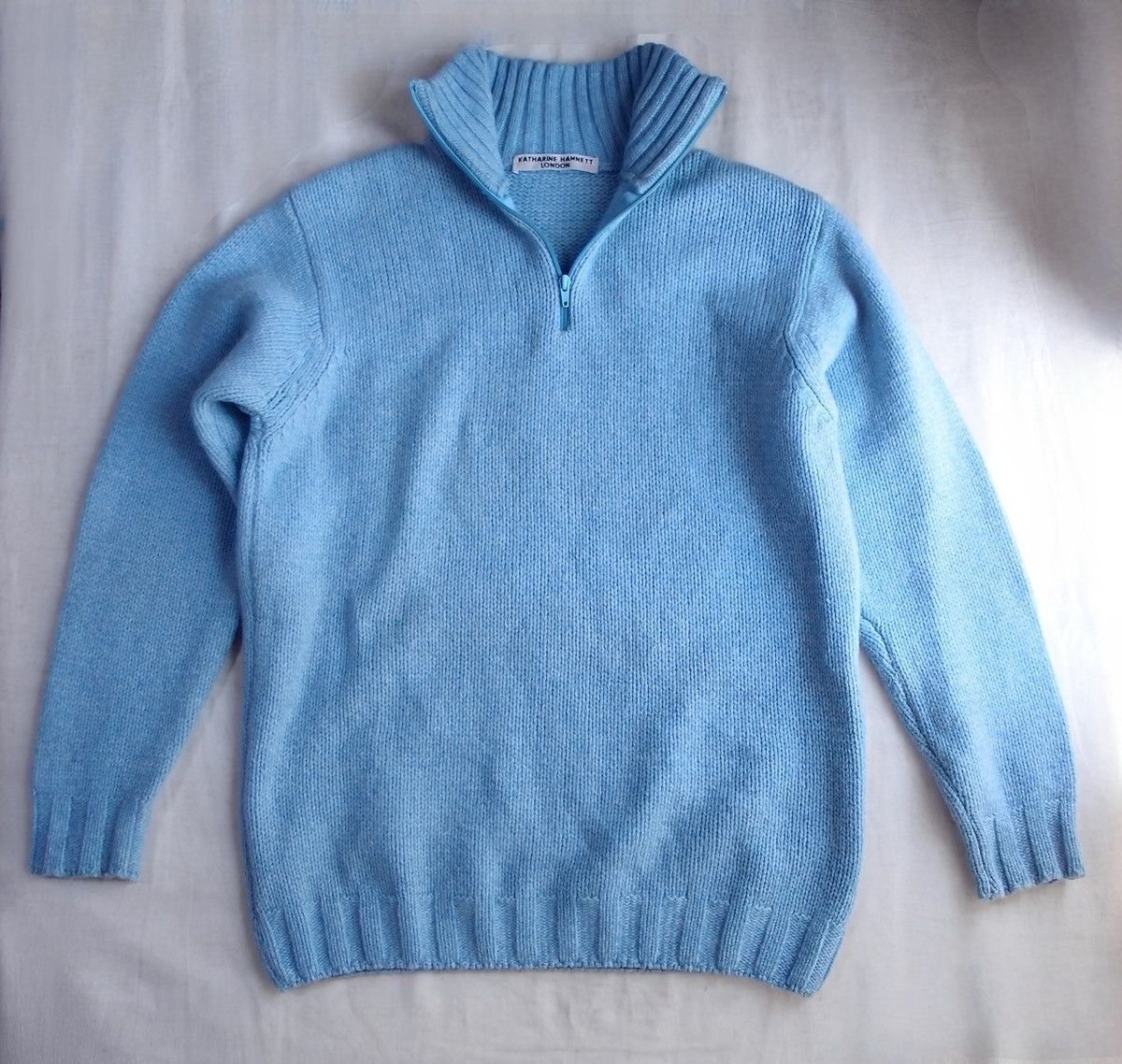 Katharine Hamnett London KATHARINE HAMNETT LONDON Half Zip Wool Knit Made in Italy Size US L / EU 52-54 / 3 - 4 Thumbnail