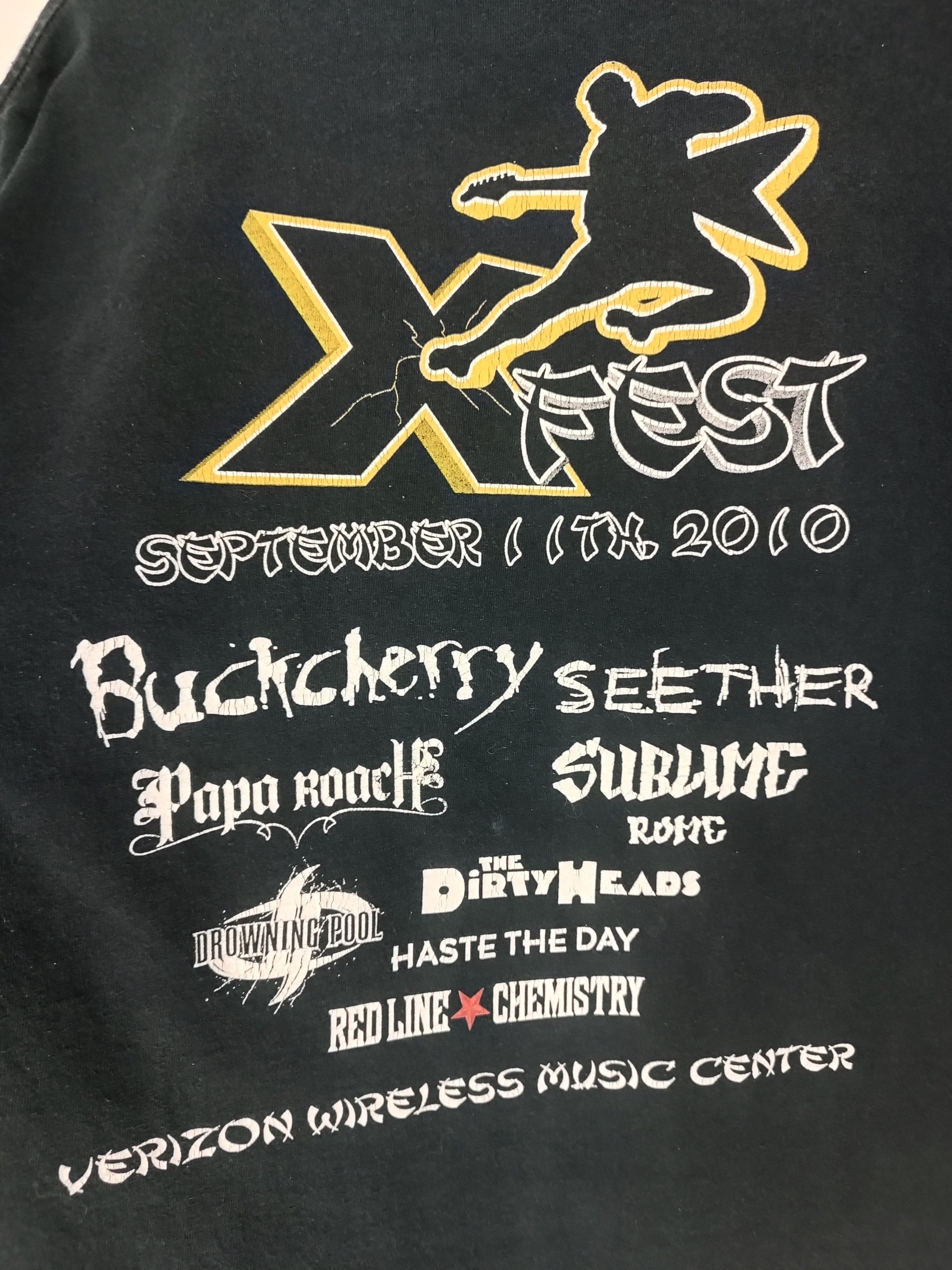 Band Tees VINTAGE 2010 X-FEST PAPA ROACH SEETHER SUBLIME NUMETAL TEE Size US L / EU 52-54 / 3 - 14 Thumbnail