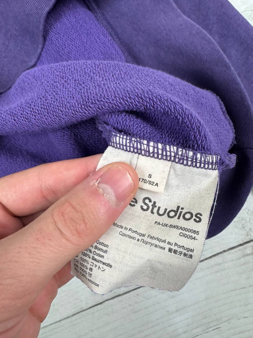 Acne Studios Acne Studios Crew Neck Sweatshirt Oversized Electric Purple Size US S / EU 44-46 / 1 - 9 Thumbnail