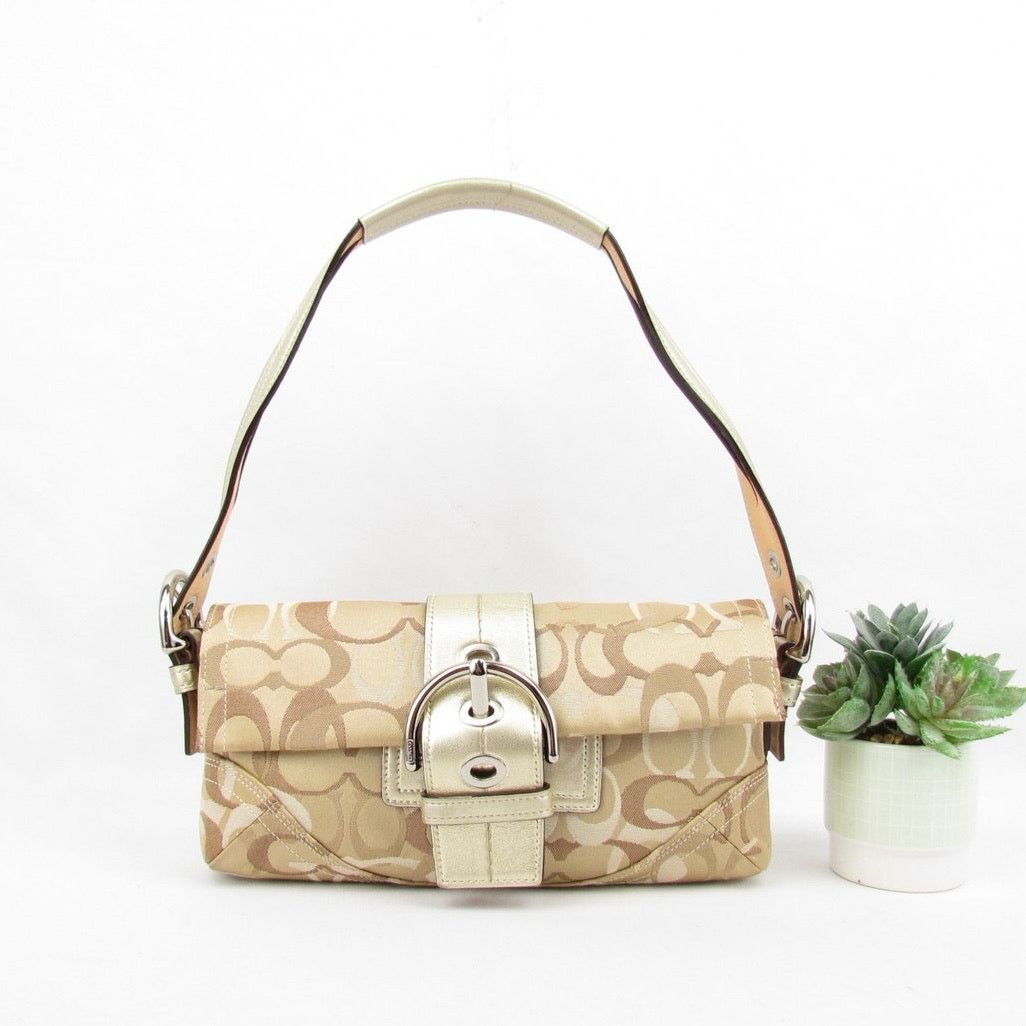 Coach Coach Soho Signature Metallic Flap Shoulder Bag Size ONE SIZE - 1 Thumbnail
