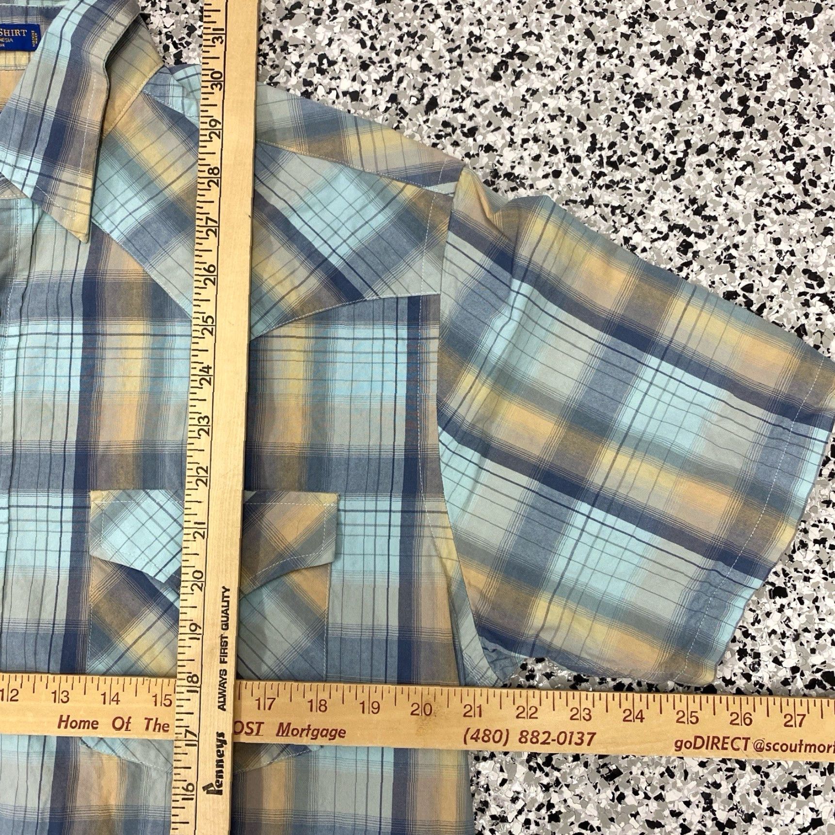 Pendleton Pendleton Frontier Shirt Mens Medium Plaid Pearl Snap Western Short Sleeve Brown Blue Button-Up Casual Shirt Mens Size US M / EU 48-50 / 2 - 2 Thumbnail