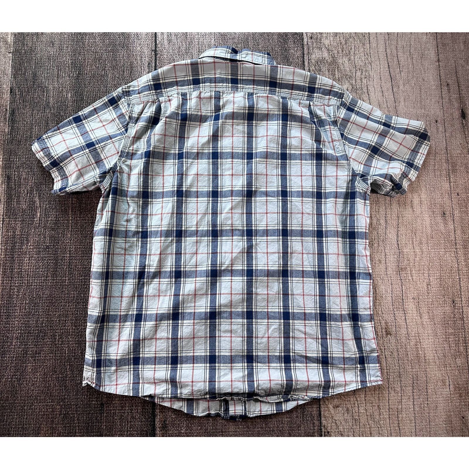 Filson Filson Chambray Shirt Short Sleeve Men's XL Blue Plaid Red Size US XL / EU 56 / 4 - 4 Thumbnail