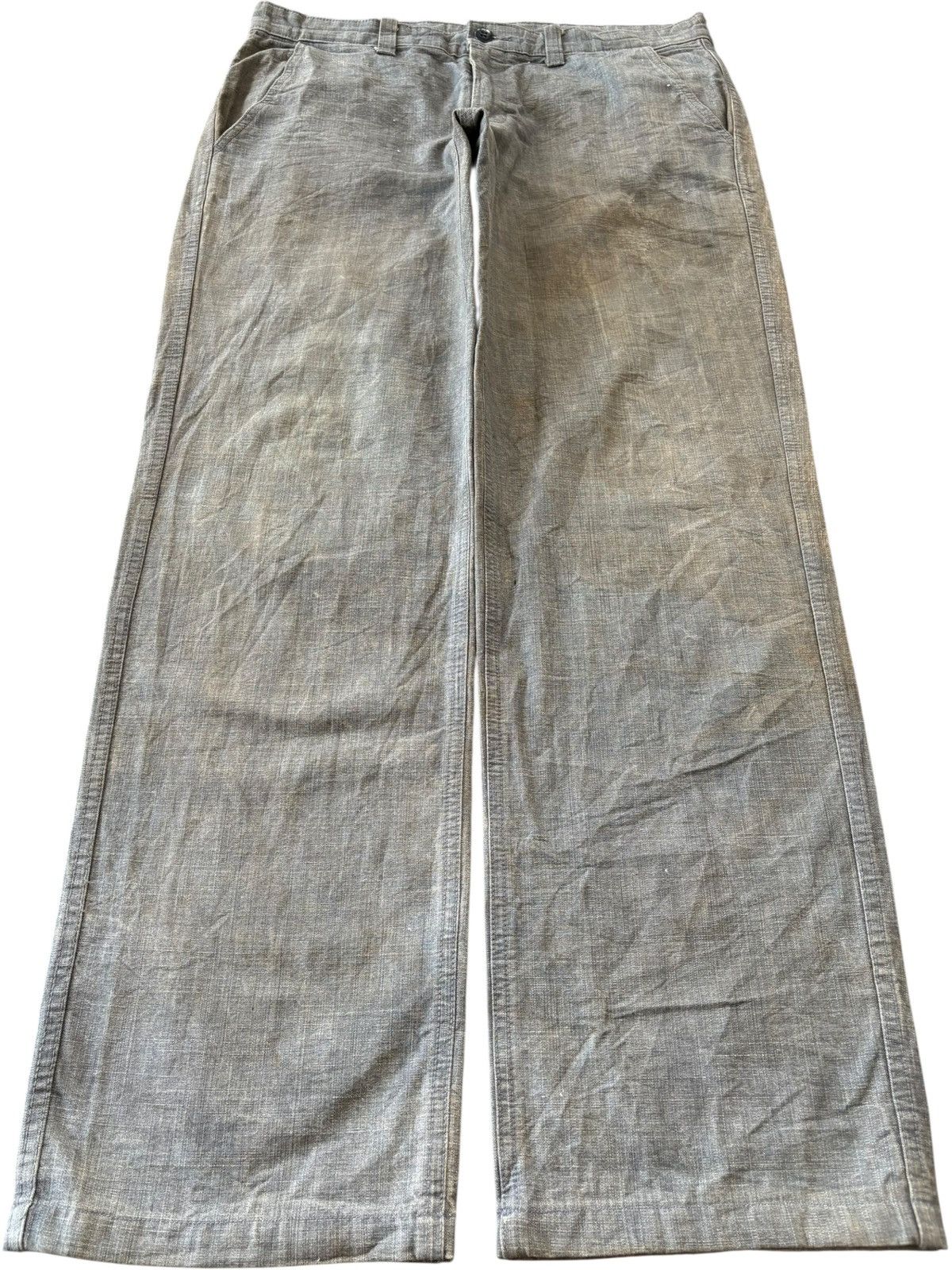 Japanese Brand Vintage Japanese Blue Way Mud Wash Baggy Jeans Size US 34 / EU 50 - 1 Thumbnail