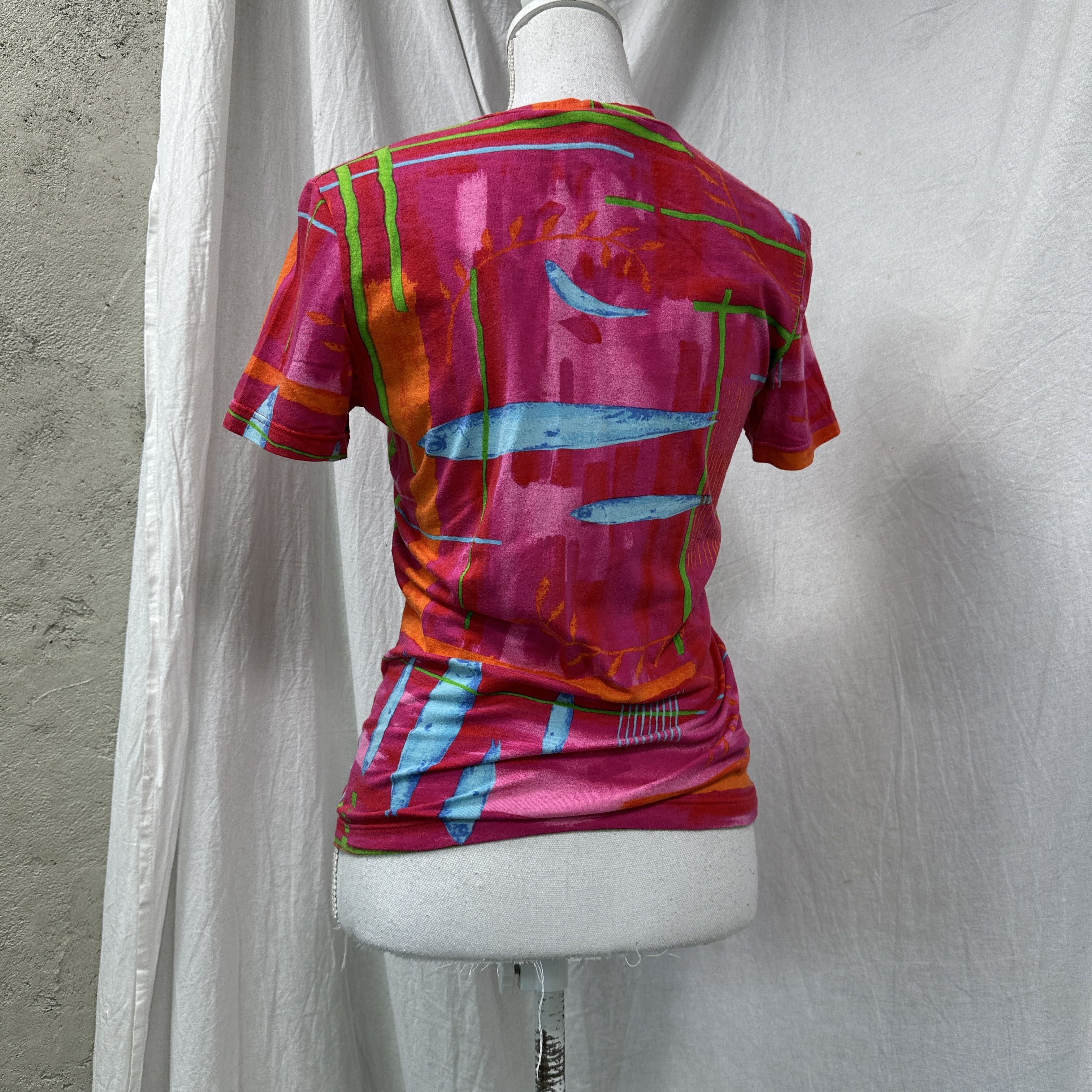 Kenzo Vintage Preppy Casual Kenzo Jungle Sardines 00s T-shirt Size S / US 4 / IT 40 - 2 Thumbnail