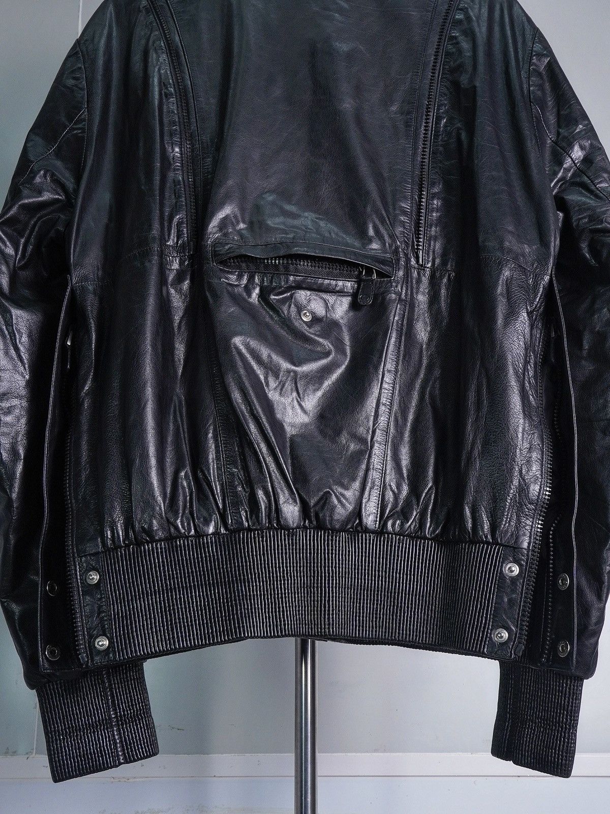 Gucci FW03 Zipper Leather Jacket Tom Ford Era Size US M / EU 48-50 / 2 - 7 Thumbnail