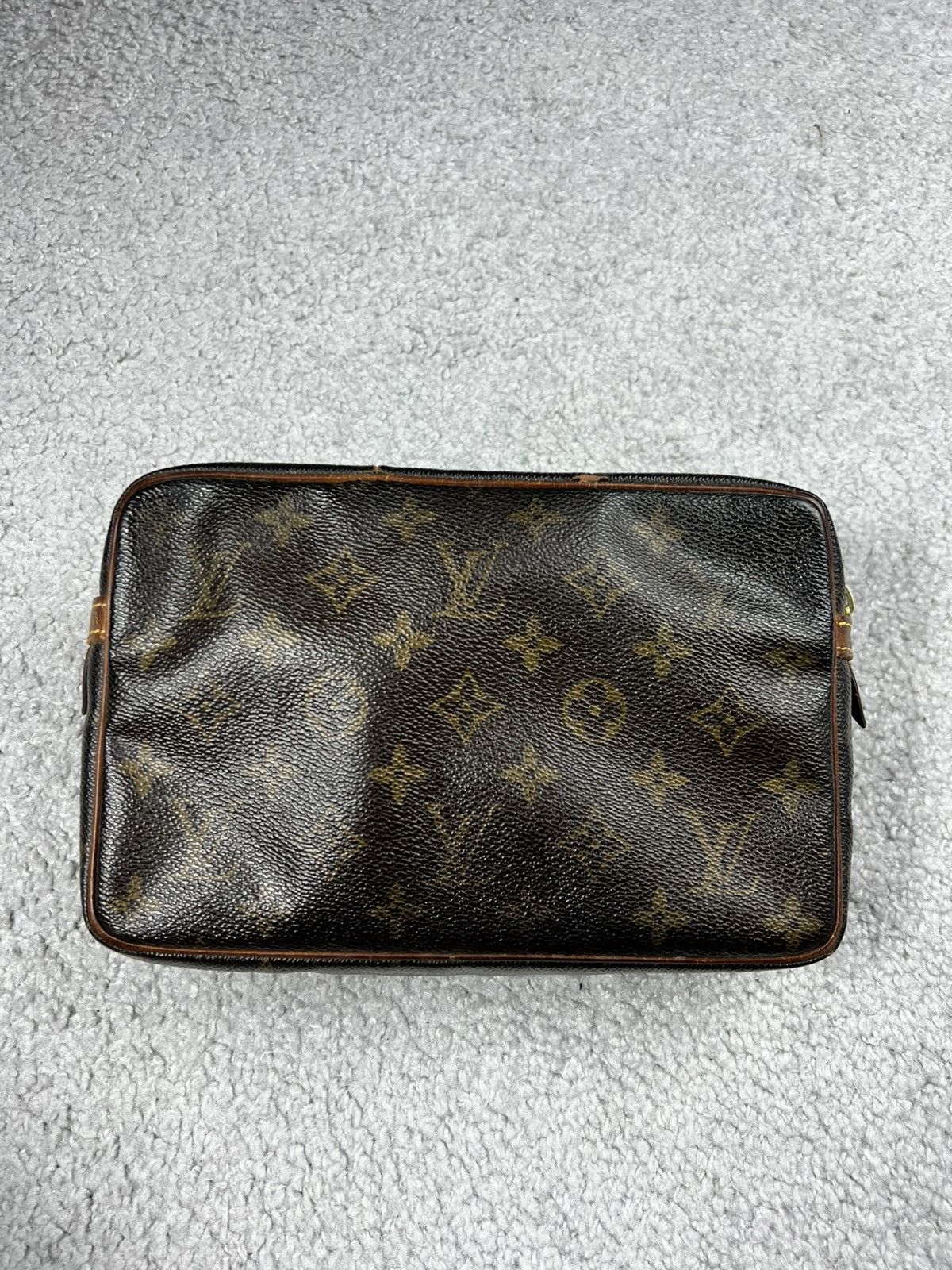 LOUIS VUITTON Monogram Compiegne 23 Clutch Bag