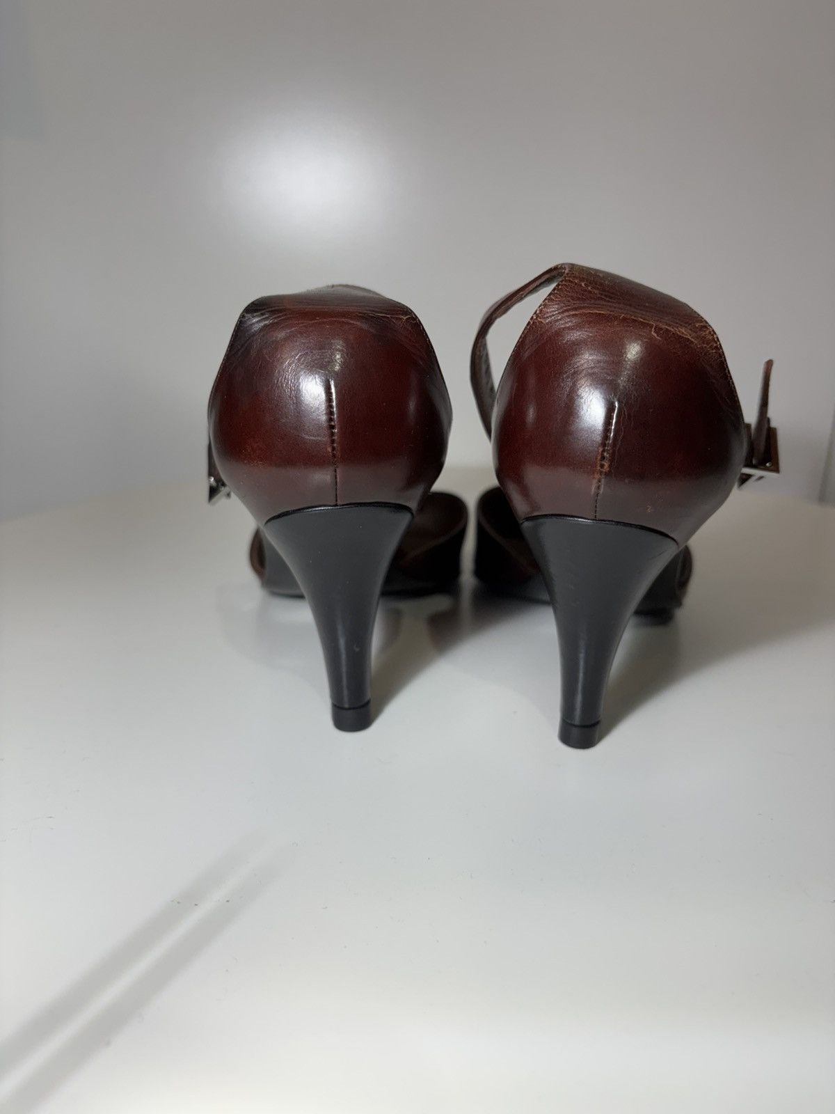 Tom Ford Rare 90s Gucci Tom Ford burgundy leather pumps Size US 6 / IT 36 - 8 Thumbnail