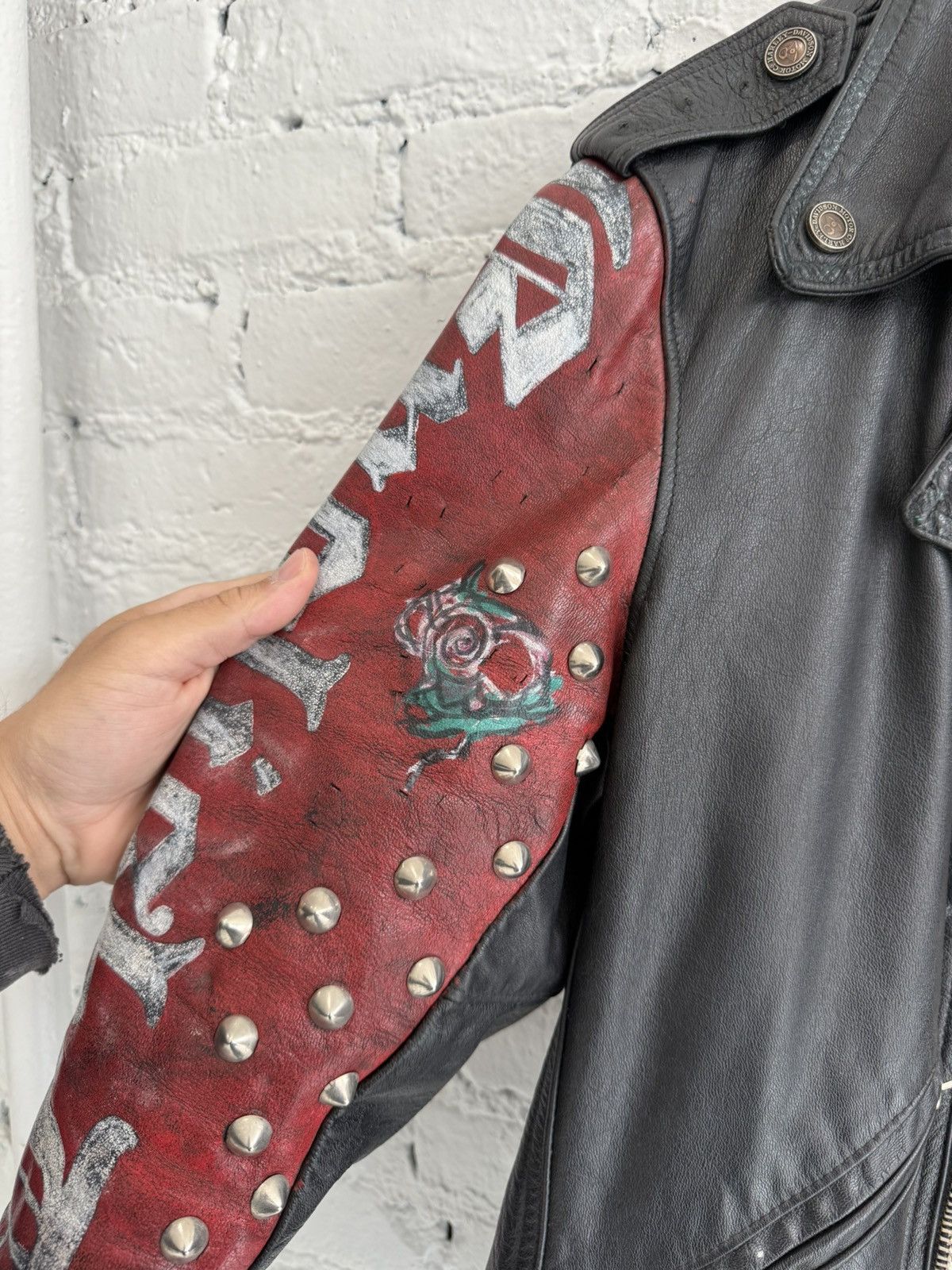 Enfants Riches Deprimes ERD 1 of 1 Hand Painted by Henri Leather Battle Jacket Size US L / EU 52-54 / 3 - 8 Thumbnail