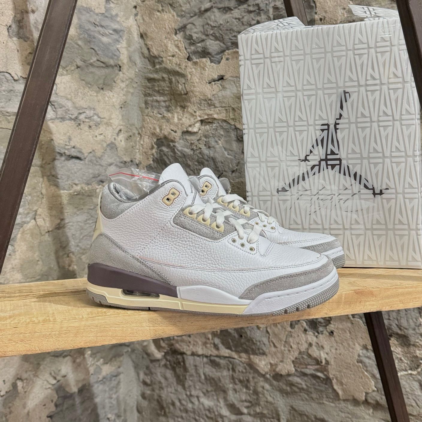 Nike Nike Air Jordan 3 Retro SP White Grey Sneakers Size US 9 / IT 39 - 1 Thumbnail