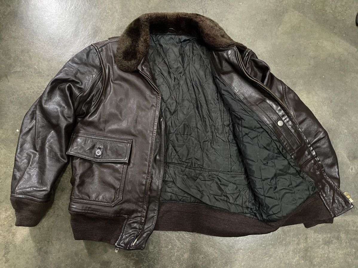 Vintage 💥 Vintage A-2 Leather Flight Jacket💥 Size US M / EU 48-50 / 2 - 16 Thumbnail