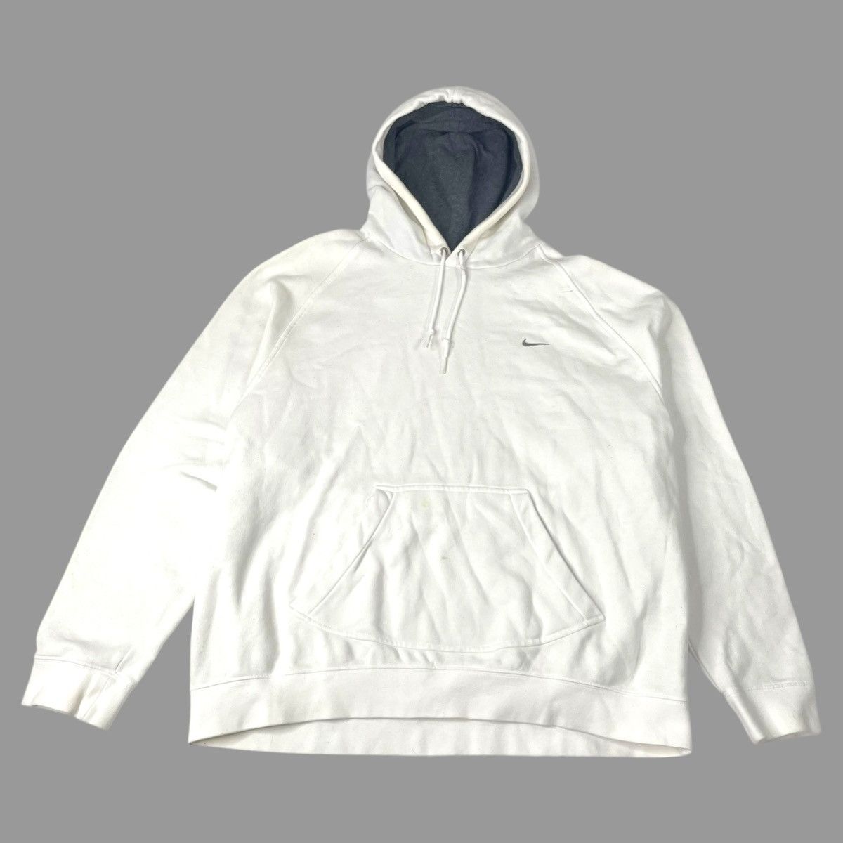 Nike × Vintage Vintage Y2K Nike basic logo hoodie Size US XL / EU 56 / 4 - 1 Thumbnail