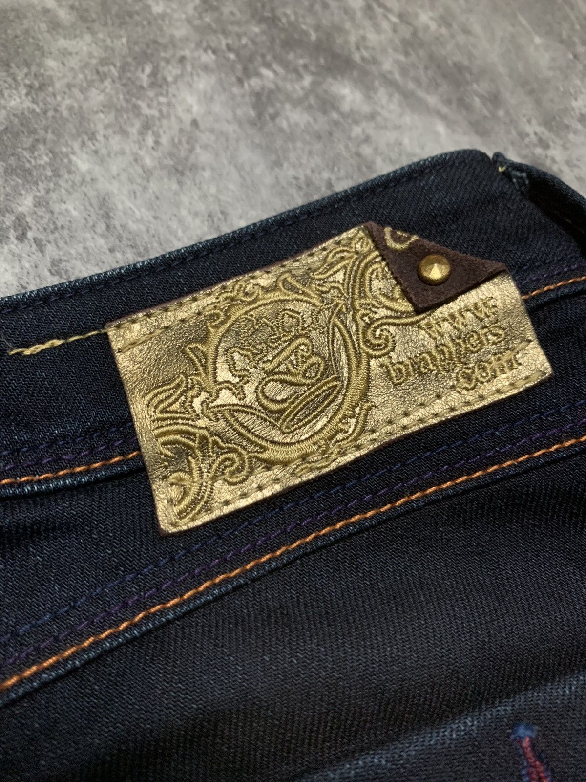 Tornado Mart Y2K Brappers Japanese Dark Indigo Flare ifsix Vkei Style Size 29" - 12 Thumbnail