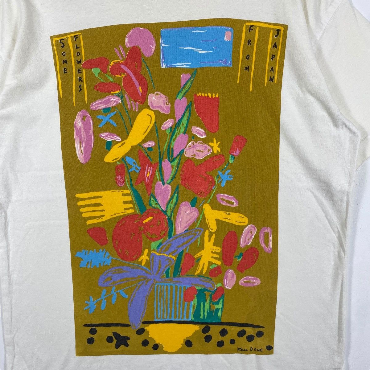 Vintage Vintage 90's KEN DON Some Flowers From Japan Art Graphic Size US L / EU 52-54 / 3 - 2 Thumbnail