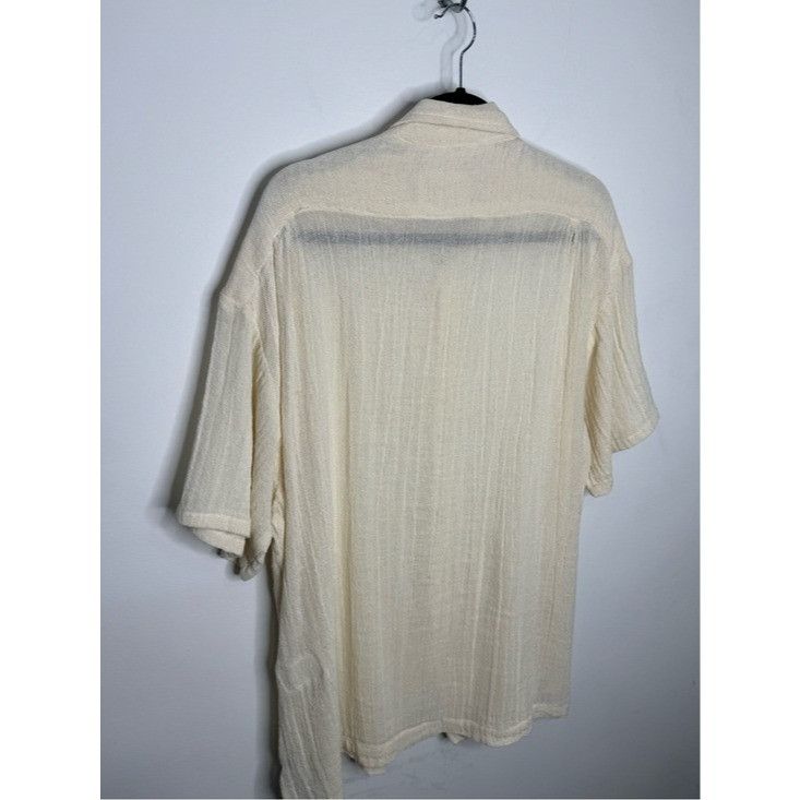 Greg Lauren Greg Lauren Mesh Short-Sleeve Shirt Ivory Men’s Size 4/XL Size US XL / EU 56 / 4 - 2 Thumbnail
