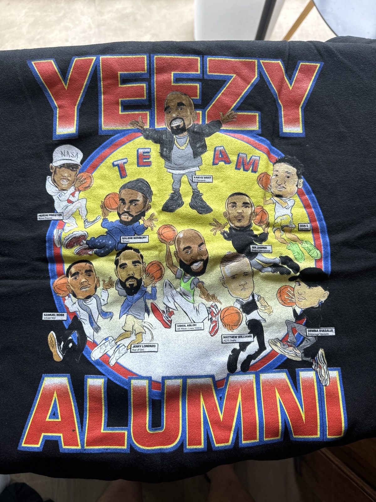 image of Chinatown Market Yeezy Alumni in Black, Men's (Size 2XL)