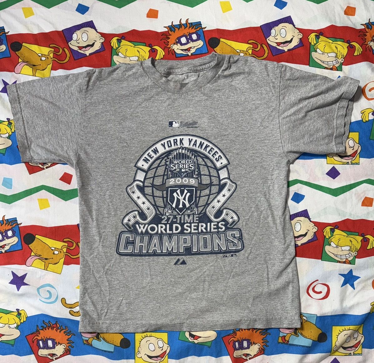 Majestic Y2k Majestic New York Yankees World Series 2009 T Shirt Size US M / EU 48-50 / 2 - 2 Thumbnail