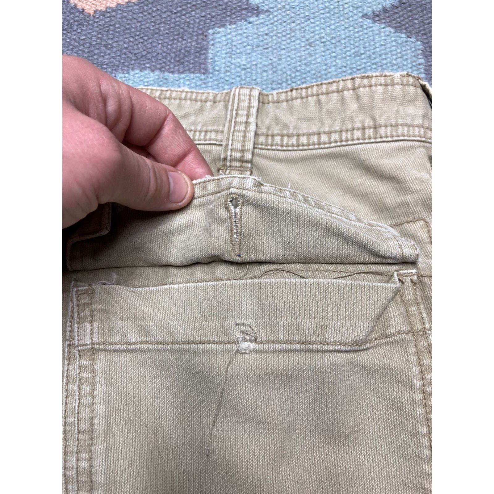 American Eagle Outfitters VINTAGE American Eagle military surplus pants Canvas Khaki Beige 31x30 EUC Mens Cotton Size US 31 - 6 Thumbnail