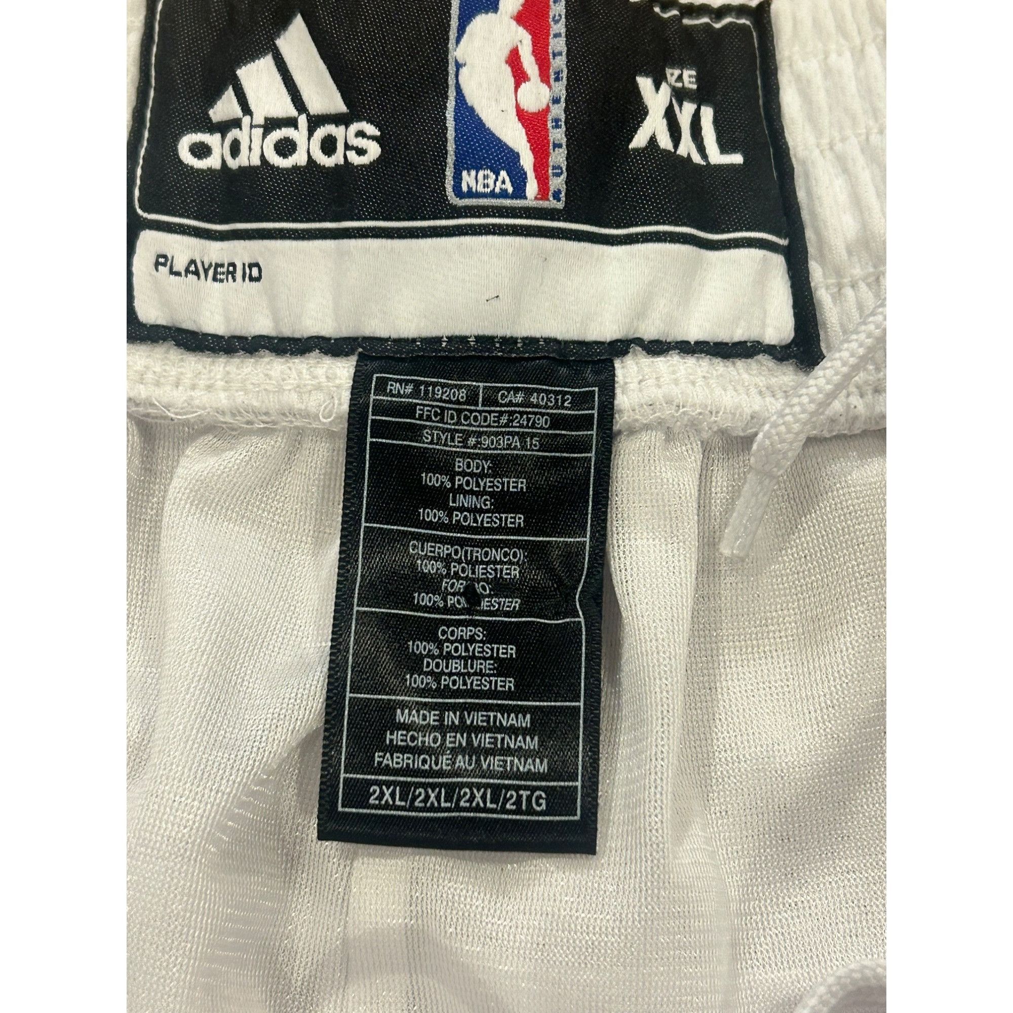 Adidas Adidas Miami Heat NBA Authentic Home Throwback White Basketb Size US 36 / EU 52 - 9 Thumbnail