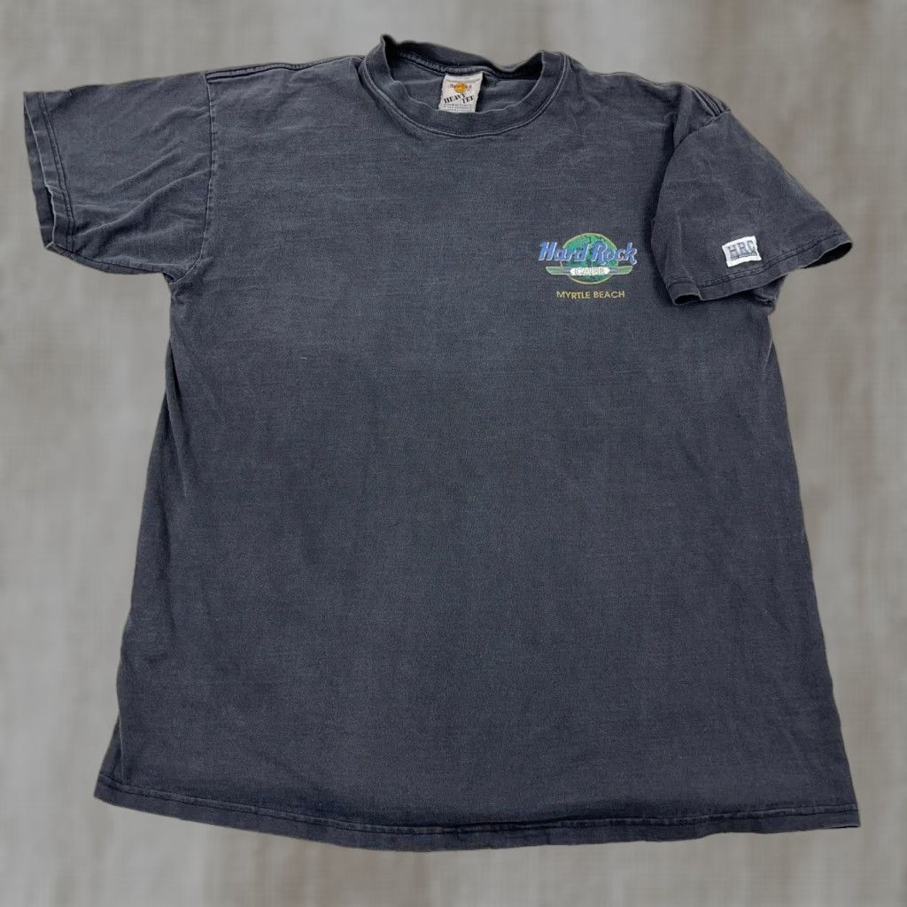 Hard Rock Cafe VINTAGE Hard Rock Cafe Shirt Men XL Black Faded 90s Tee Pyramid Guitar Worn Size US XL / EU 56 / 4 - 1 Thumbnail