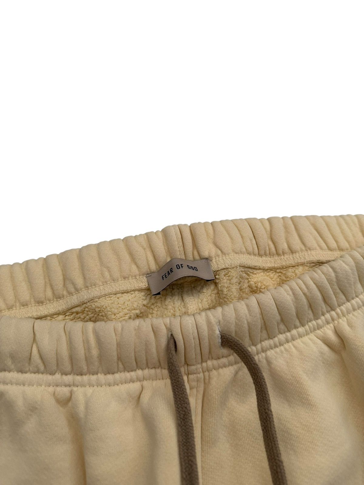 Fear of God × RRR-123 RRR123 Fear Collab Pale Yellow Sweatpants Size US 30 / EU 46 - 6 Thumbnail